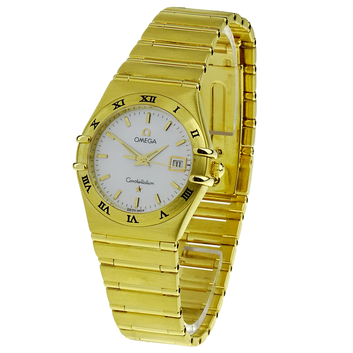 Omega Constellation Ladies 18ct Gold Quartz 1182.70.00