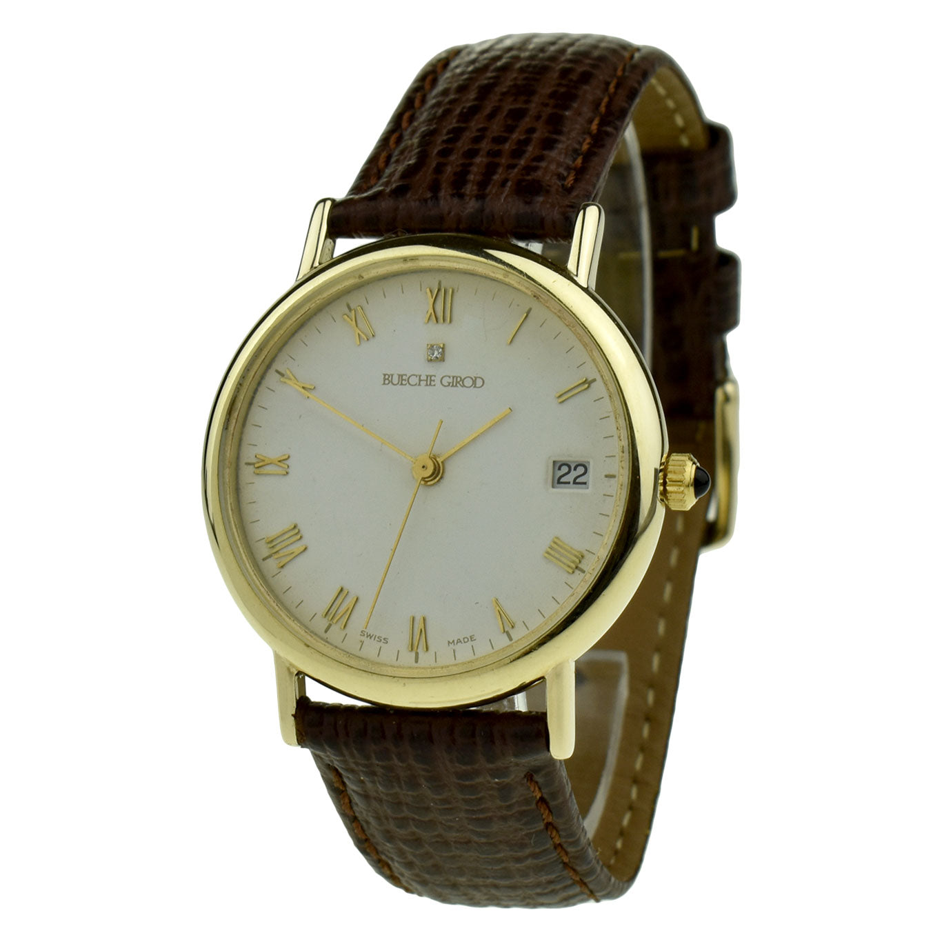 Bueche-Girod 9ct Gold Automatic Wristwatch