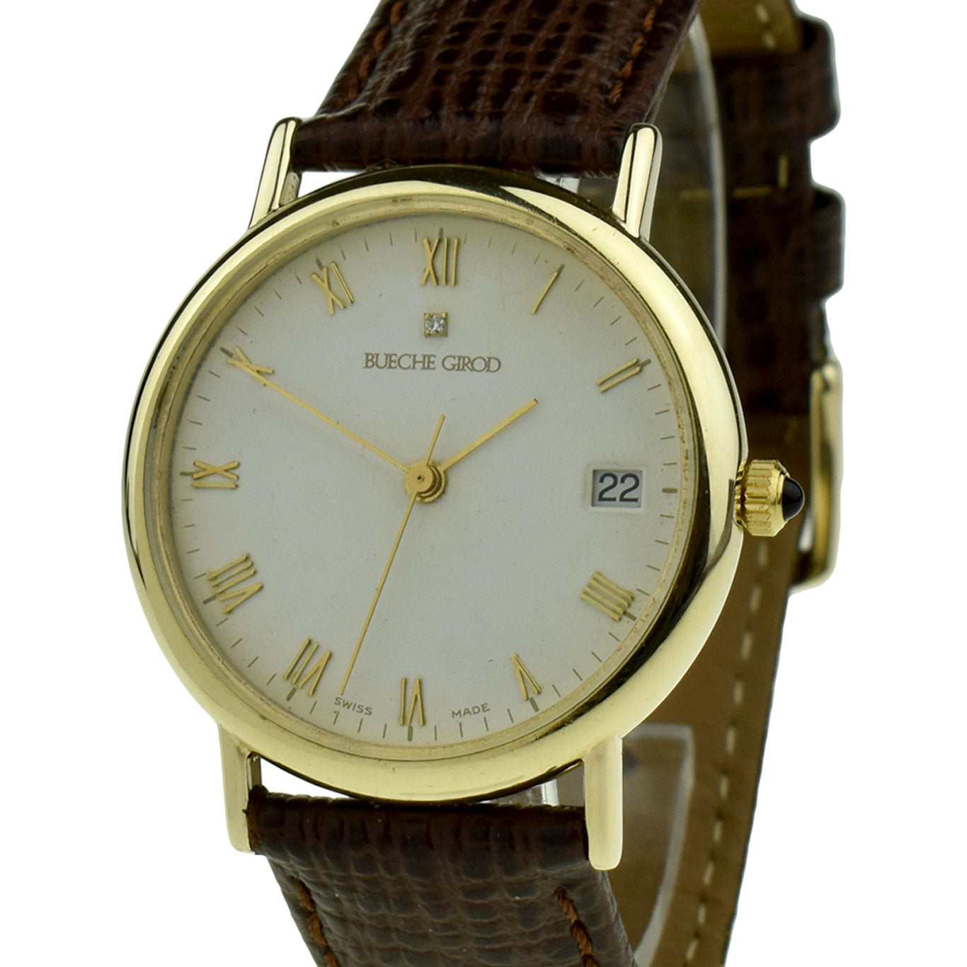 Bueche-Girod 9ct Gold Automatic Wristwatch