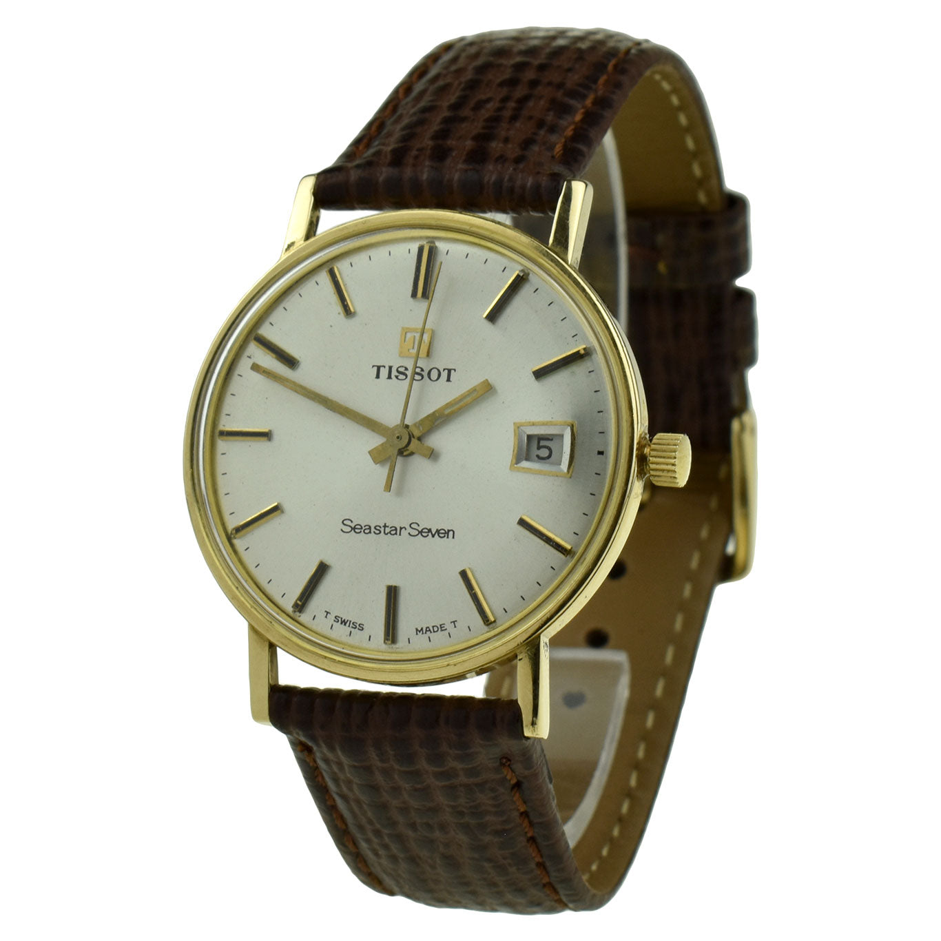 Tissot Seastar Seven Vintage 9ct Gold Mechanical Wristwatch
