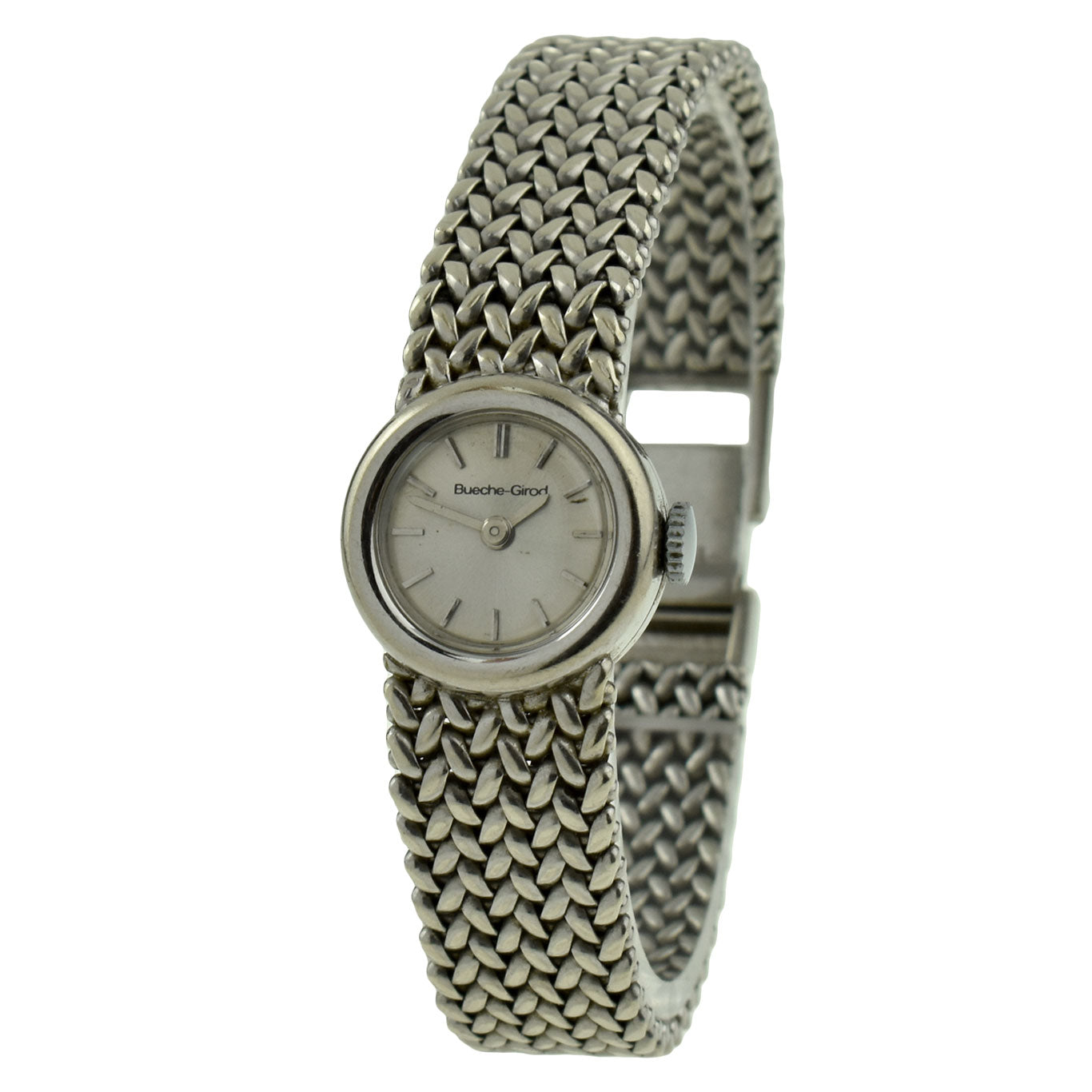 Bueche-Girod 9ct White Gold Mechanical Wristwatch