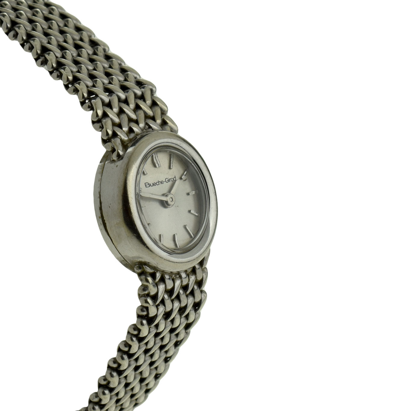 Bueche-Girod 9ct White Gold Mechanical Wristwatch