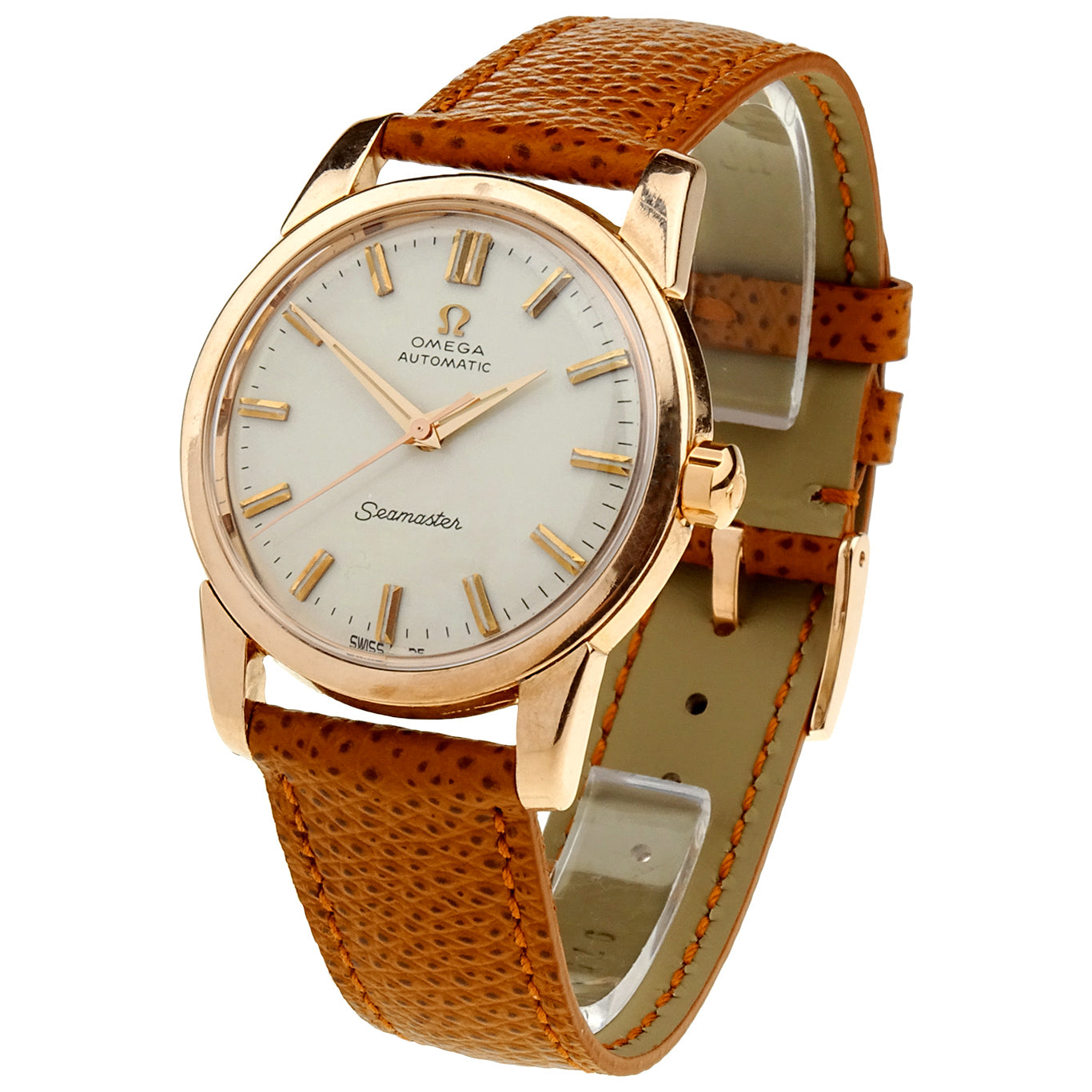 Omega Seamaster Rose Gold Cap Automatic Wristwatch