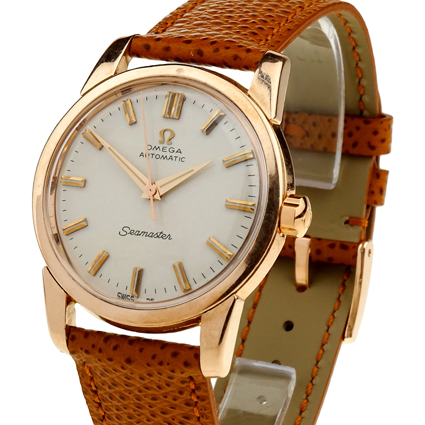 Omega Seamaster Rose Gold Cap Automatic Wristwatch