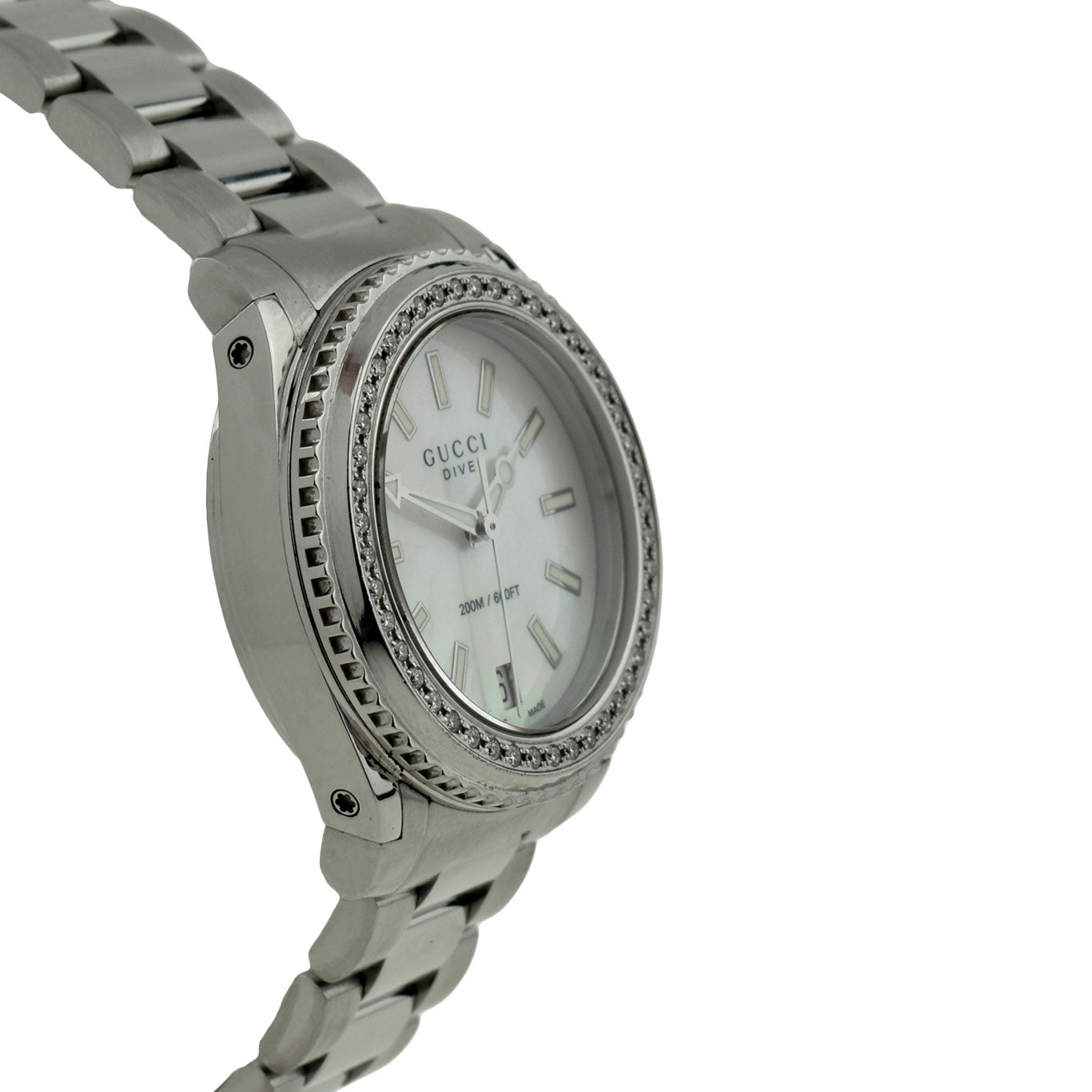 Gucci Dive Ladies Steel Diamond Set YA136306