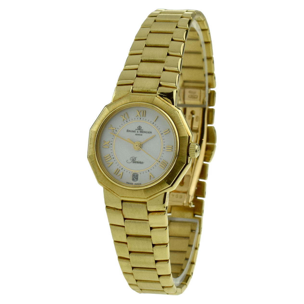 Baume &amp; Mercier Riviera 18ct Gold Quartz Wristwatch