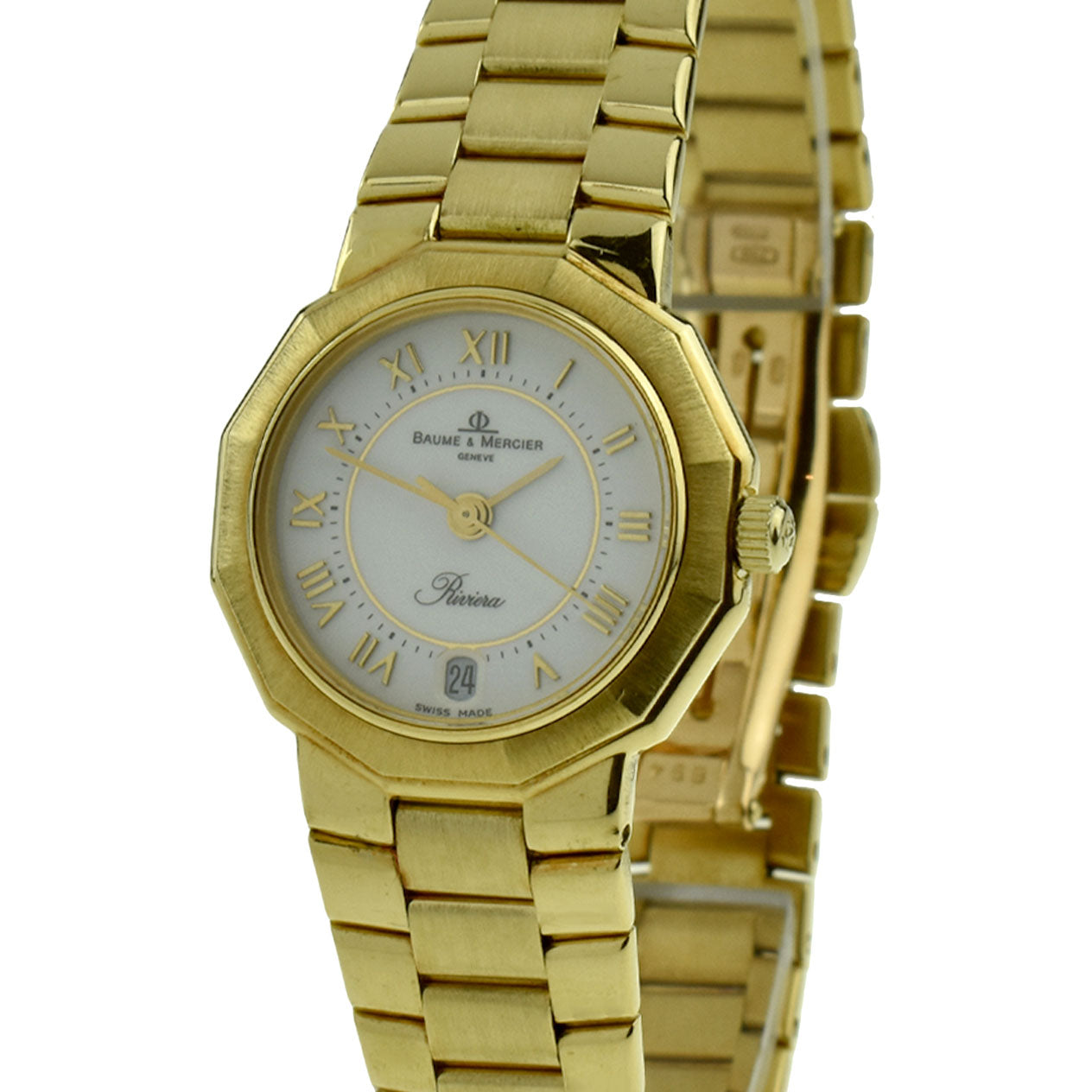 Baume &amp; Mercier Riviera 18ct Gold Quartz Wristwatch