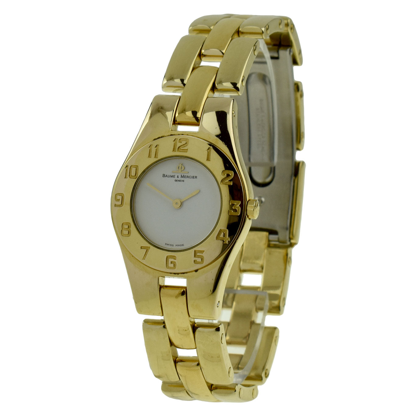 Baume &amp; Mercier Linear Gold Plate Wristwatch