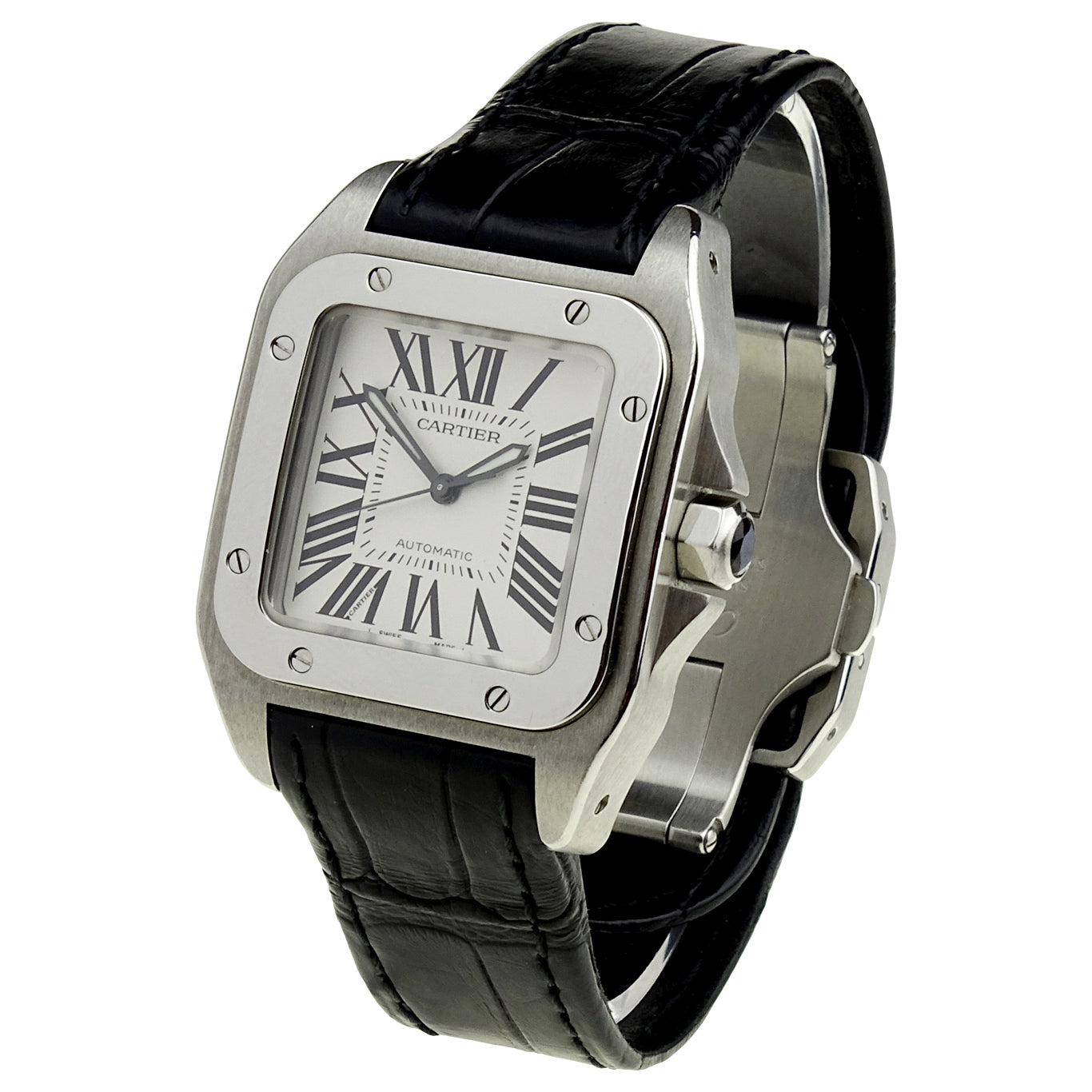 Cartier Santos 100 Mid Size Automatic W20106X8