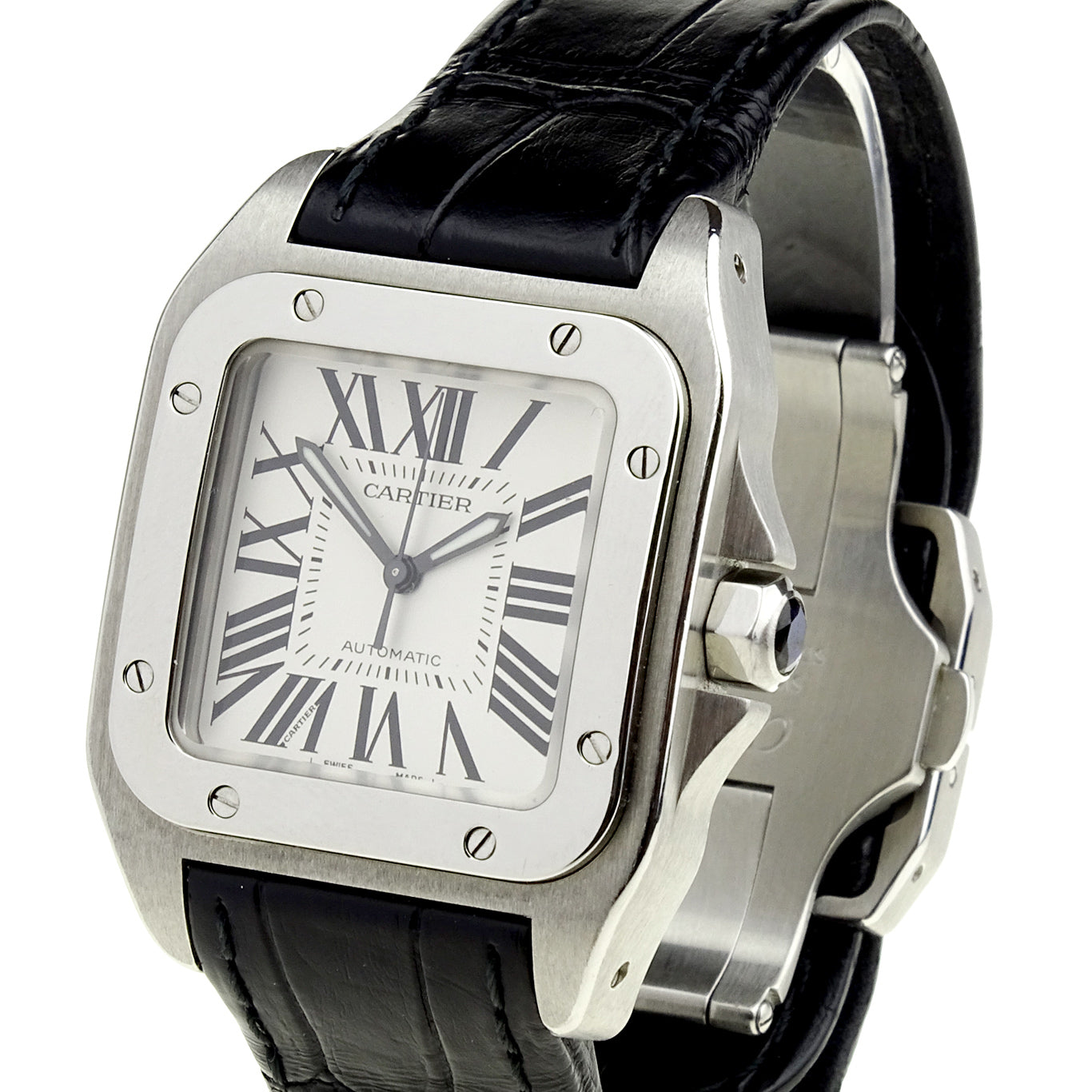Cartier Santos 100 Mid Size Automatic W20106X8
