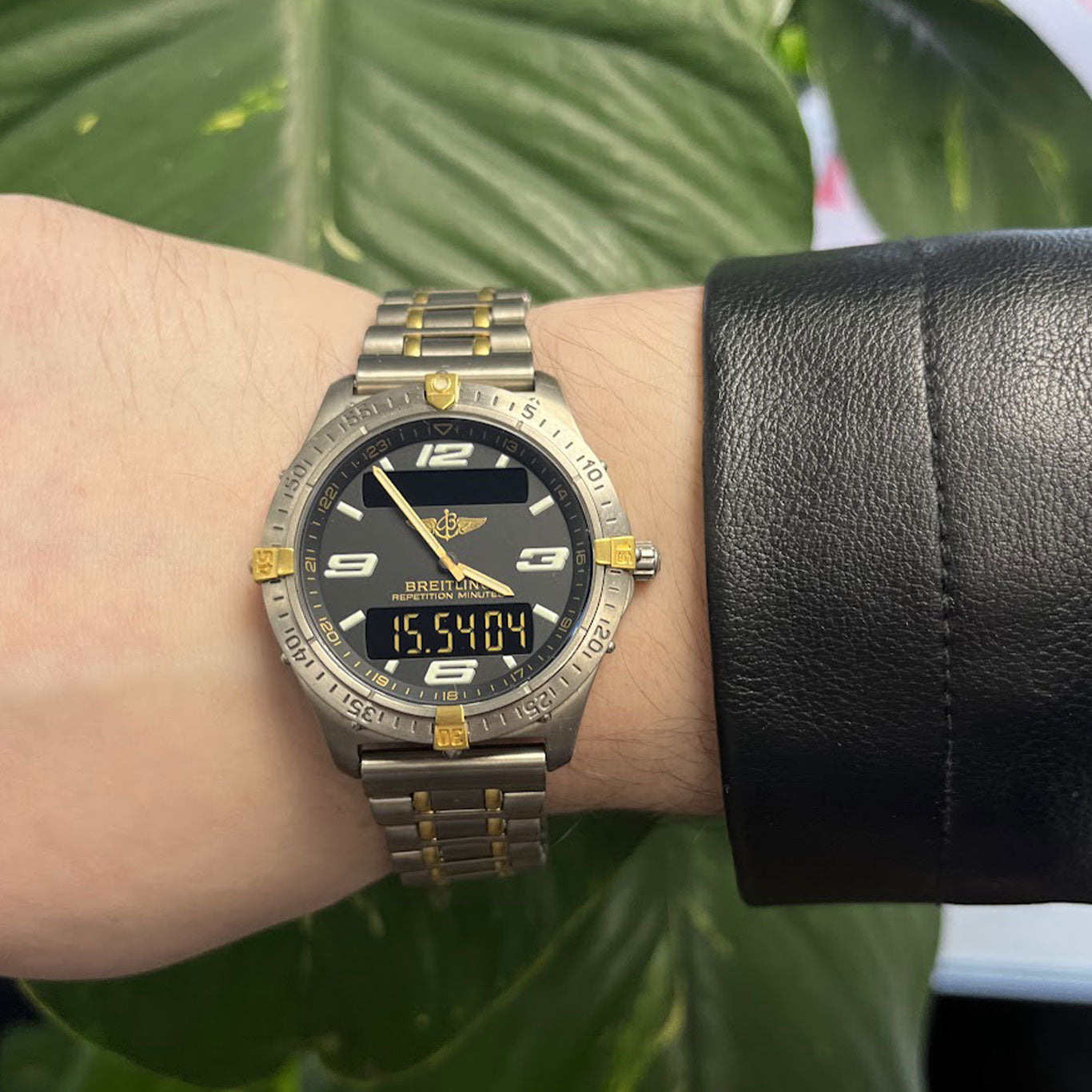 Breitling Aerospace Titanium &amp; Gold Quartz F65362