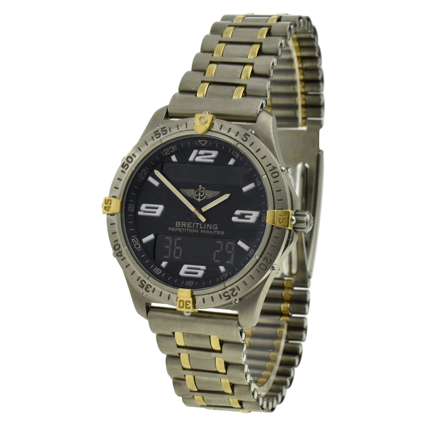 Breitling Aerospace Titanium &amp; Gold Quartz F65362