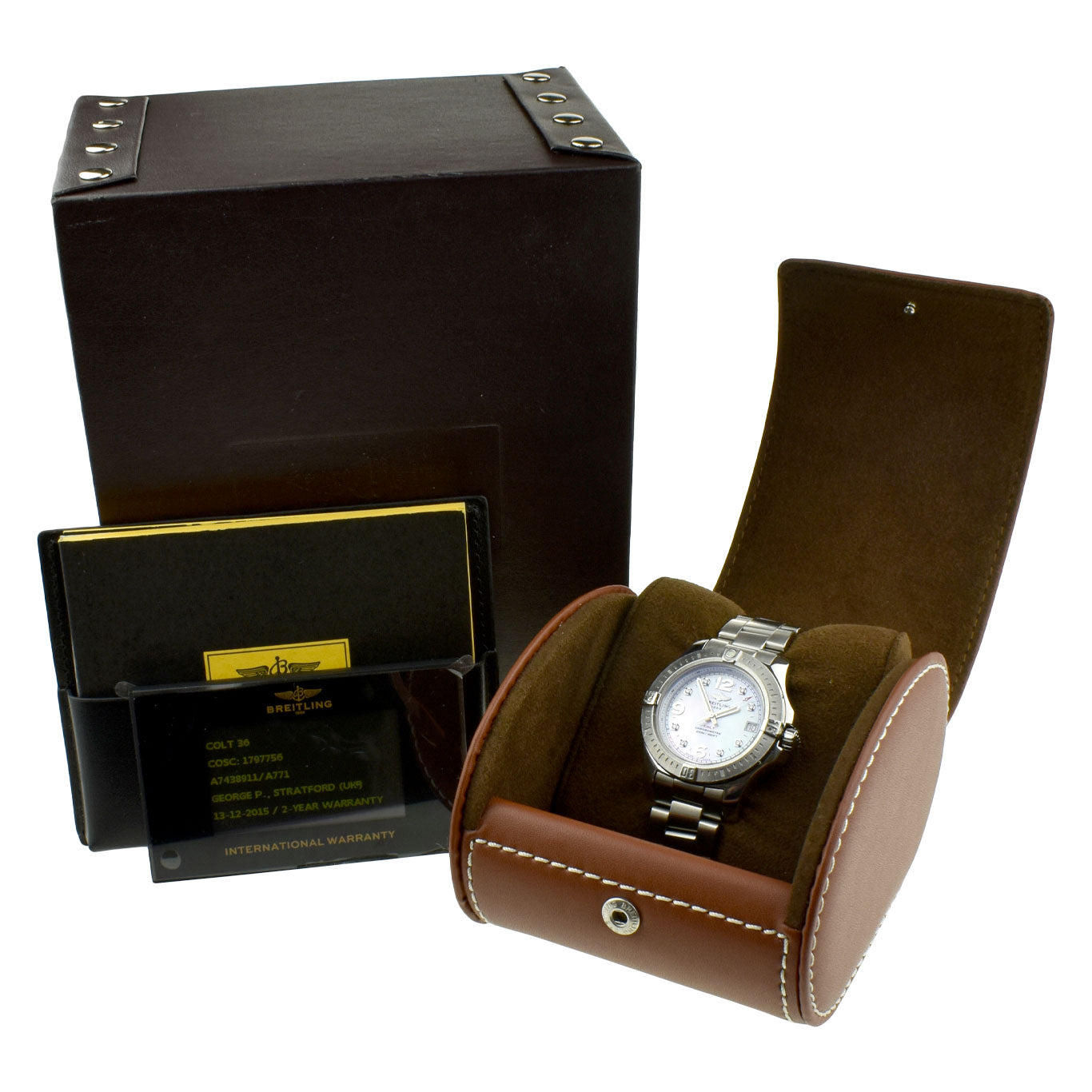 Breitling Colt 36 Diamond Set Quartz A74389