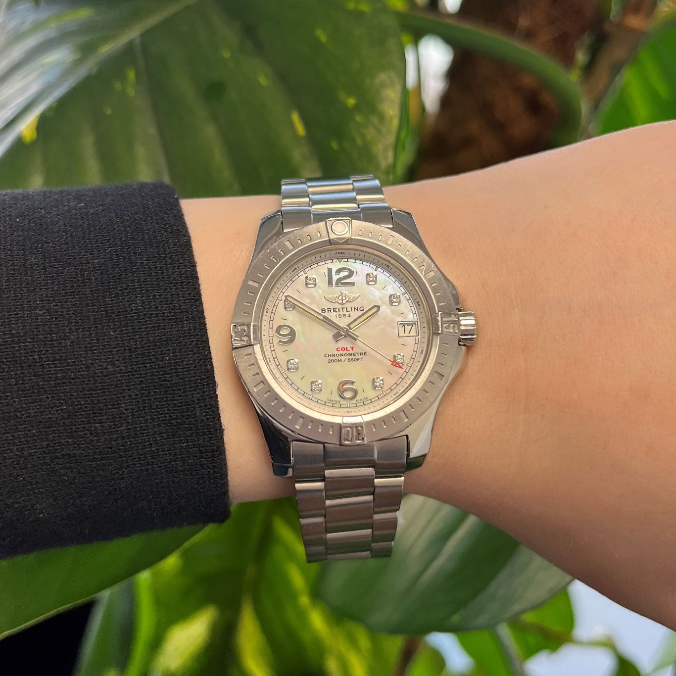 Breitling Colt 36 Diamond Set Quartz A74389