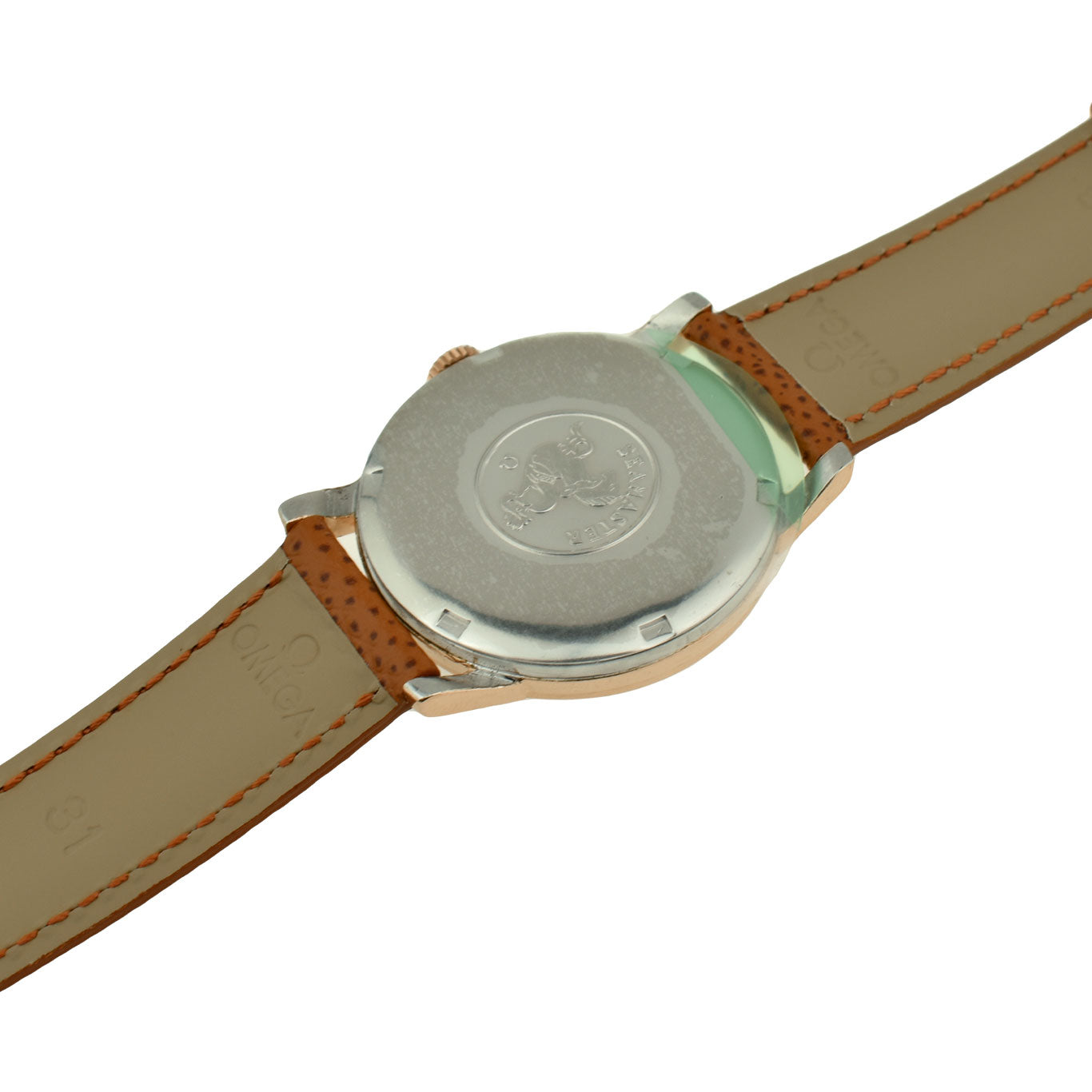 Omega Seamaster Vintage Rose Gold Cap Mechanical Wristwatch