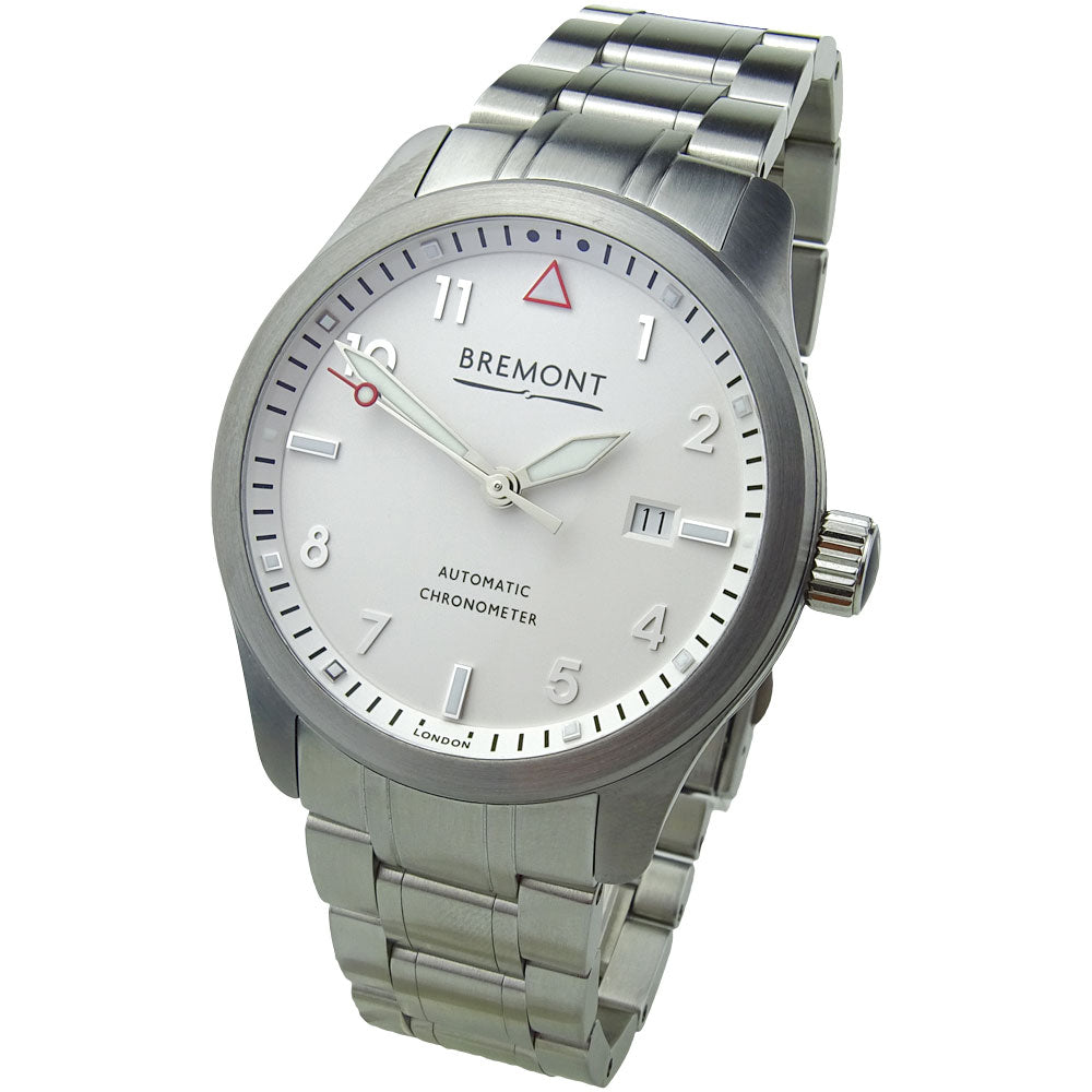 Bremont Silver Pilot's SOLO/WH-SI/BR