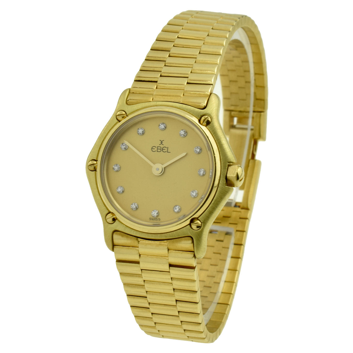 Ebel Lady Classic Wave Mini 18ct Gold 866901