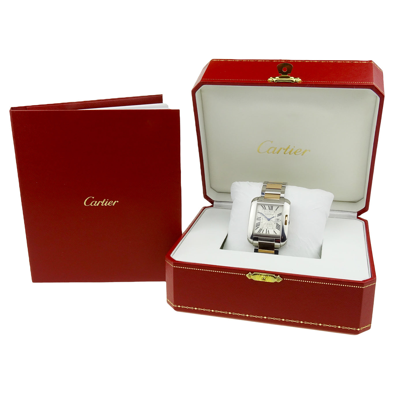 Cartier Tank Anglaise Steel &amp; Rose Gold Automatic W5310007