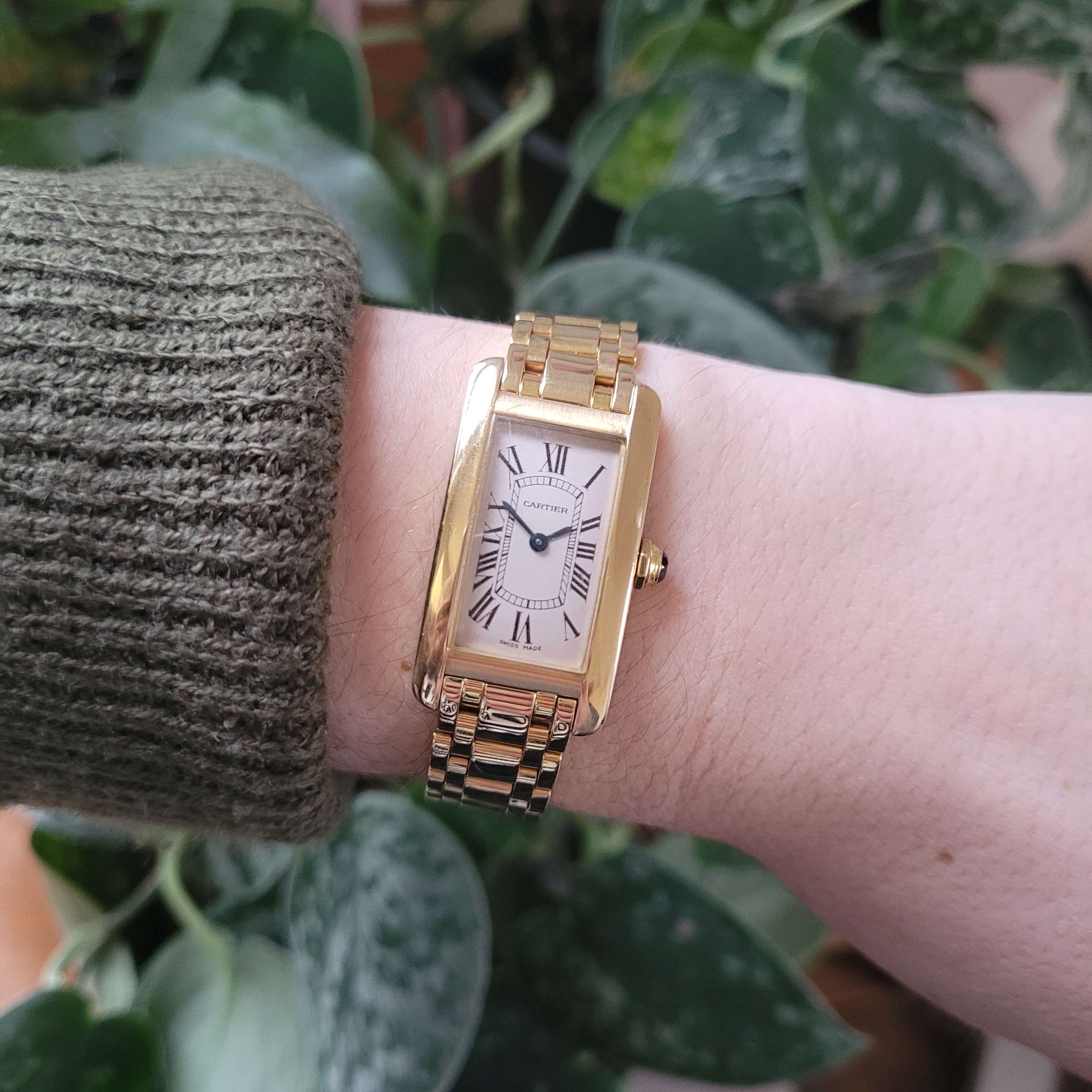 Cartier Ladies Tank Americaine 18ct Gold 2482