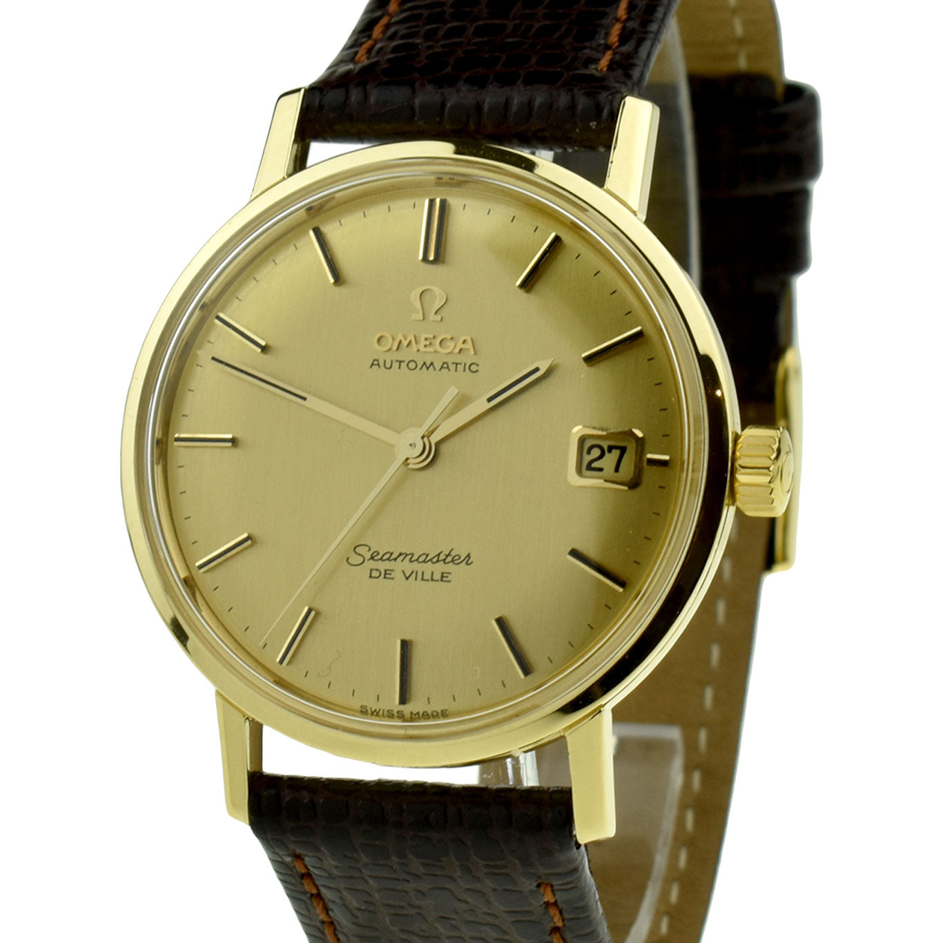 Omega Seamaster De Ville 18ct Gold Vintage Automatic Wristwatch