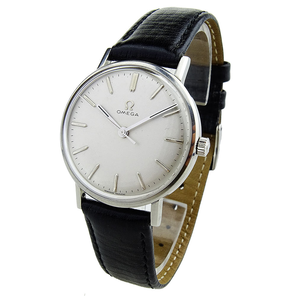 Omega Mid Size Vintage Steel Mechanical