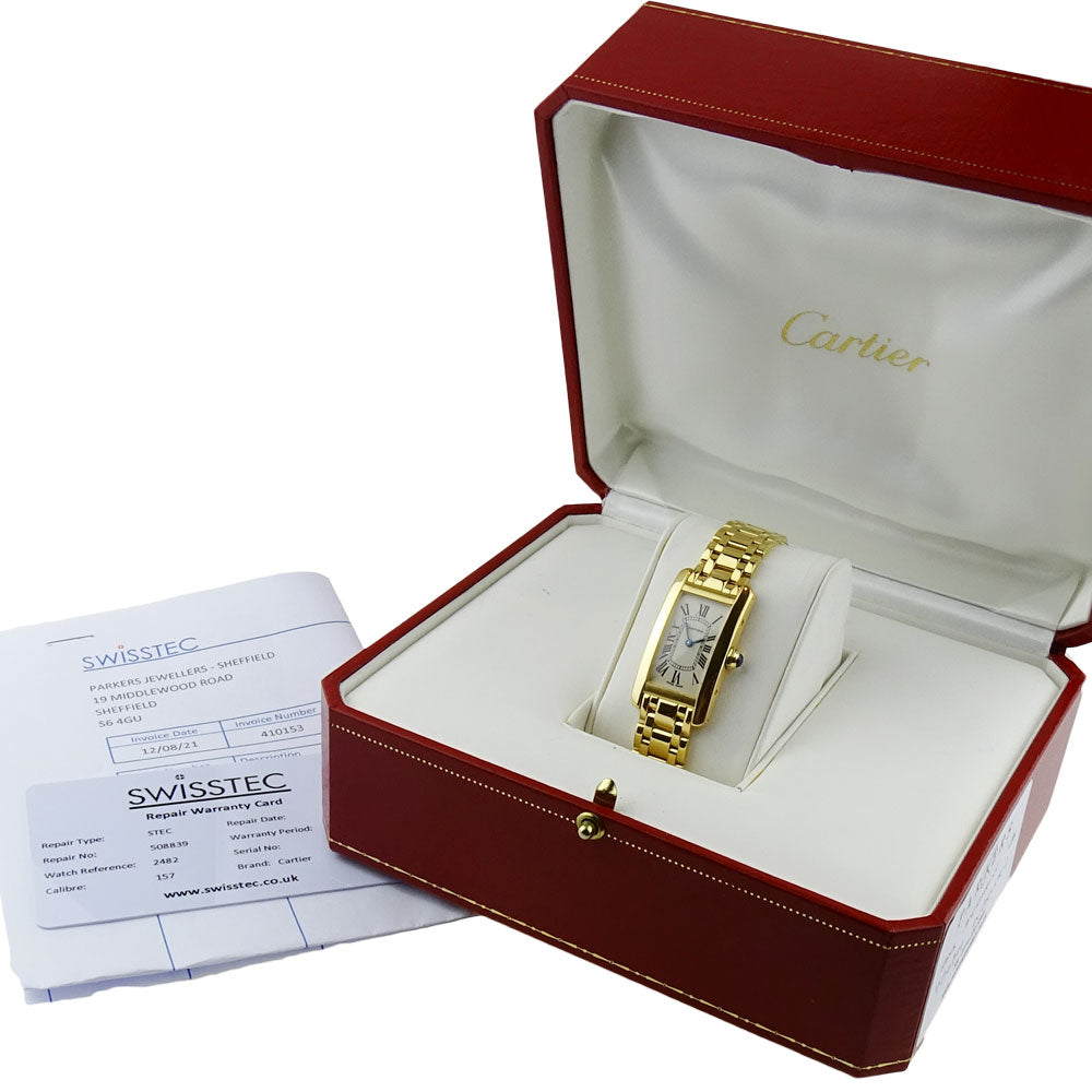 Cartier Tank Americaine 18ct Gold 2482