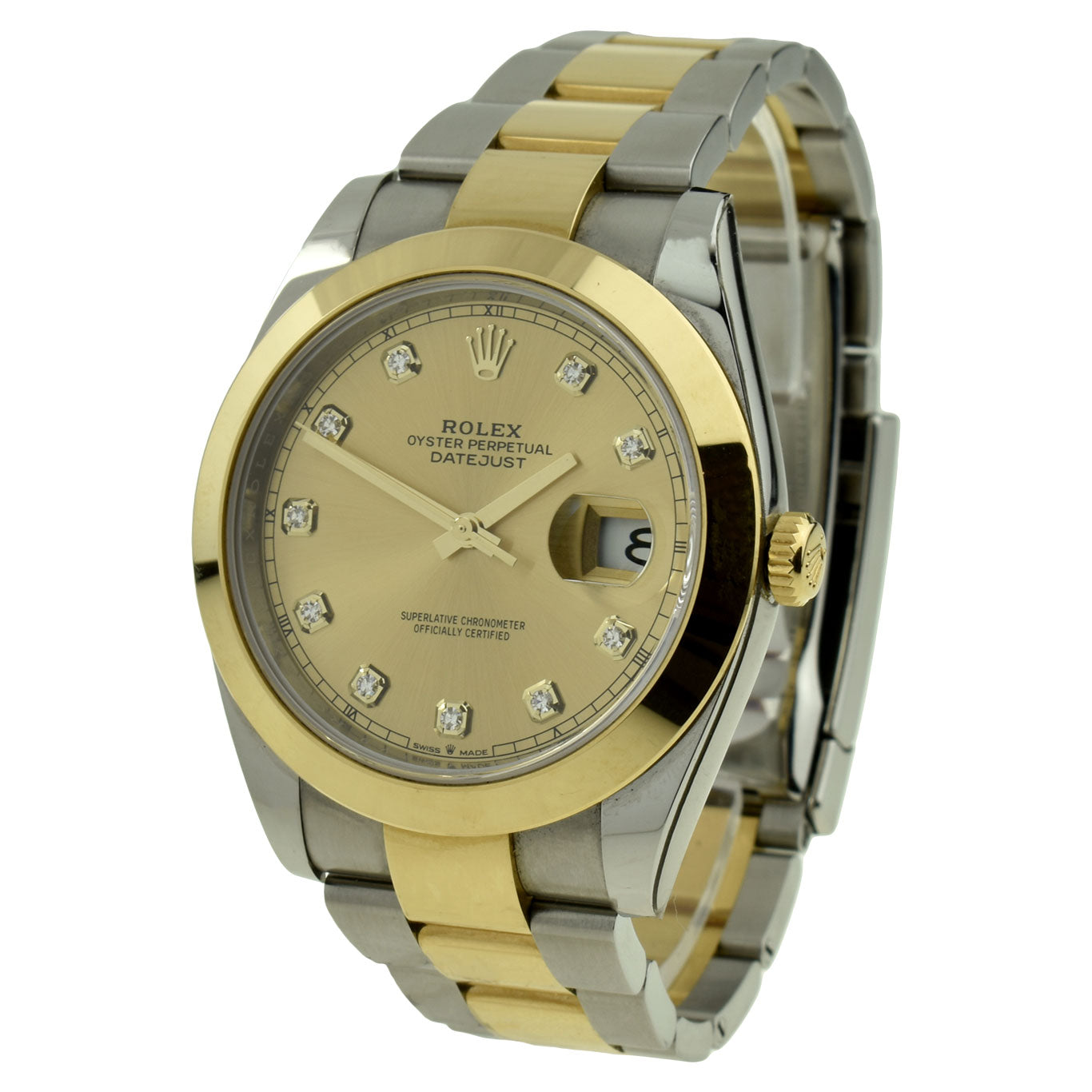 Rolex Datejust 41 Oyster Perpetual Steel & Gold Diamond at Parkers Jewellers
