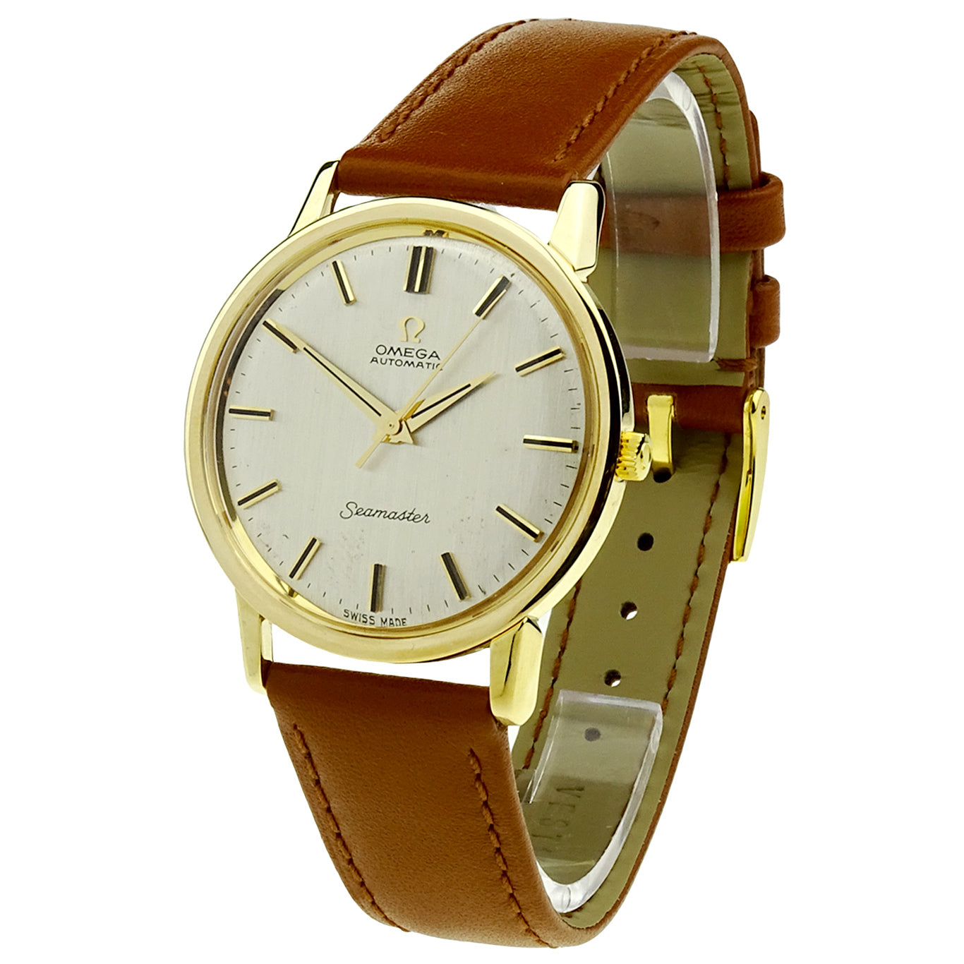 Omega Seamaster Vintage 9ct Gold Automatic Wristwatch