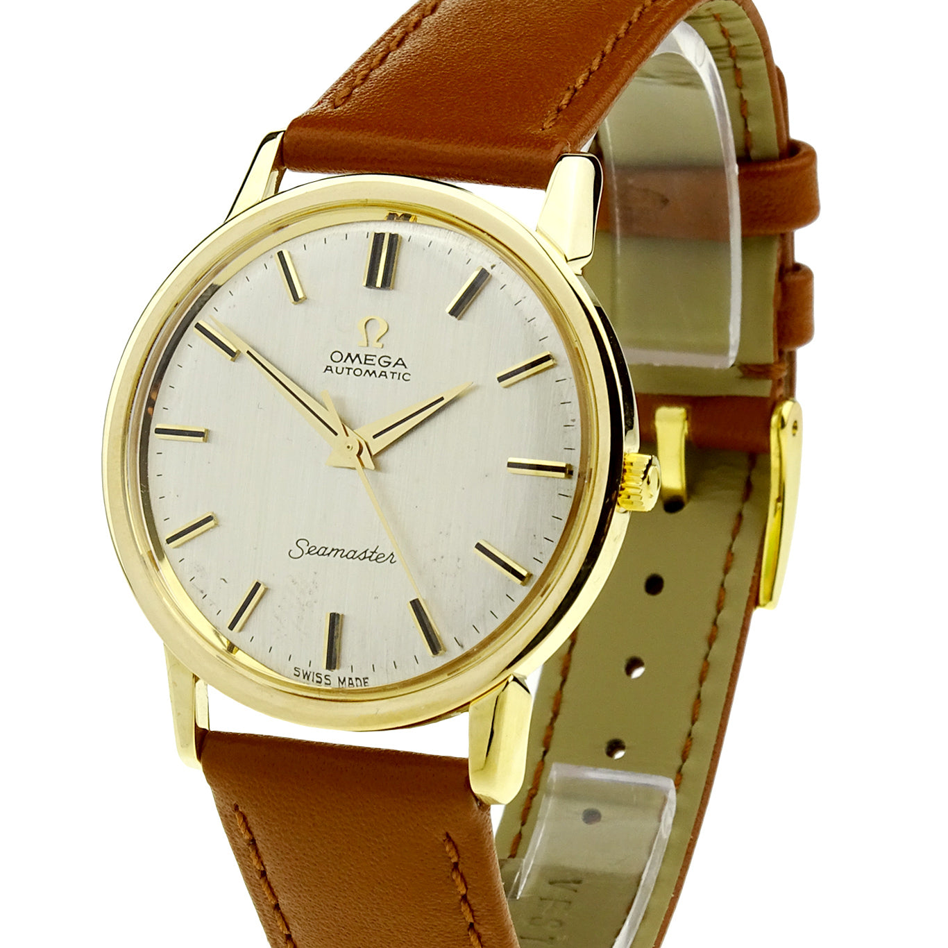 Omega Seamaster Vintage 9ct Gold Automatic Wristwatch