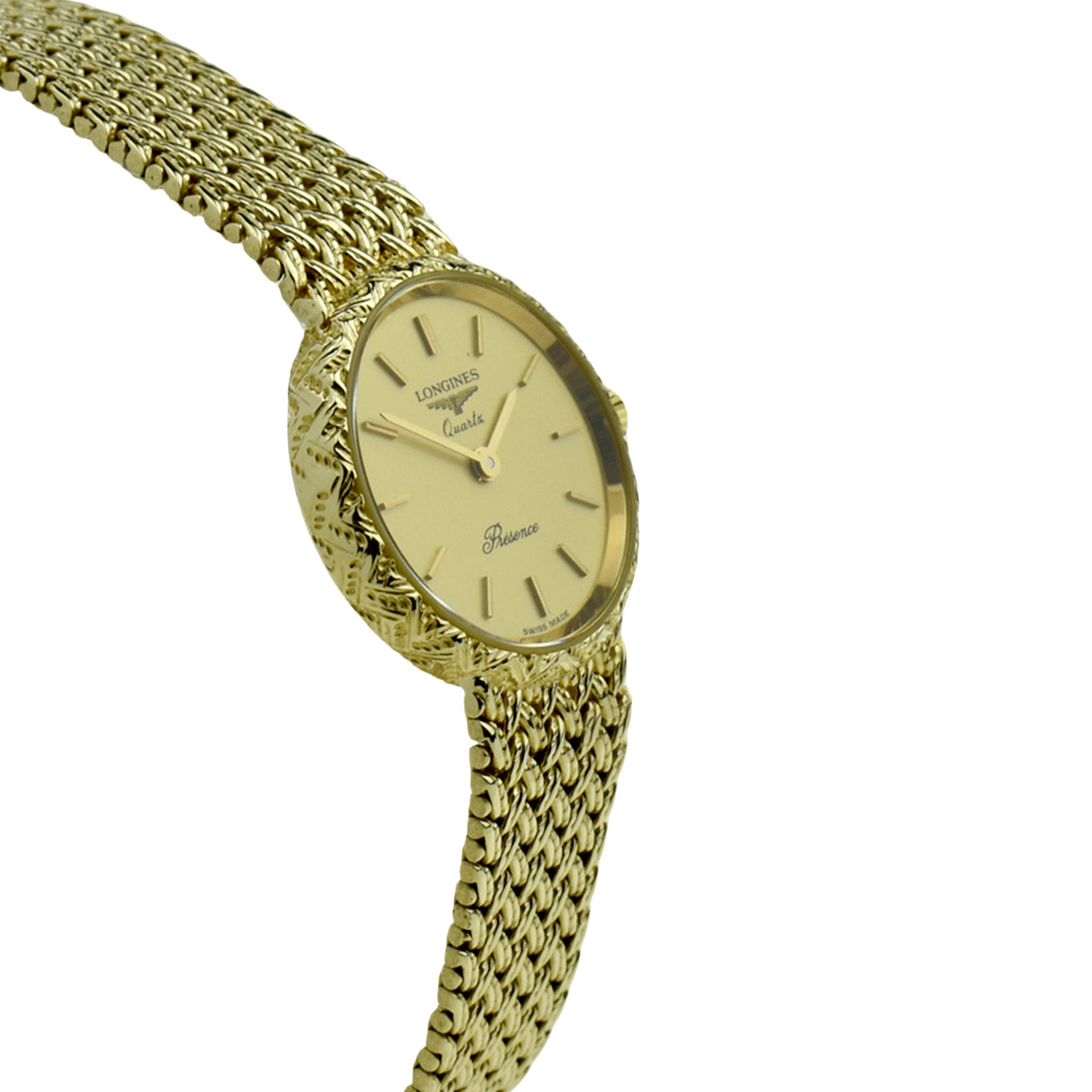 Longines Presence Ladies 9ct Gold Quartz Wristwatch