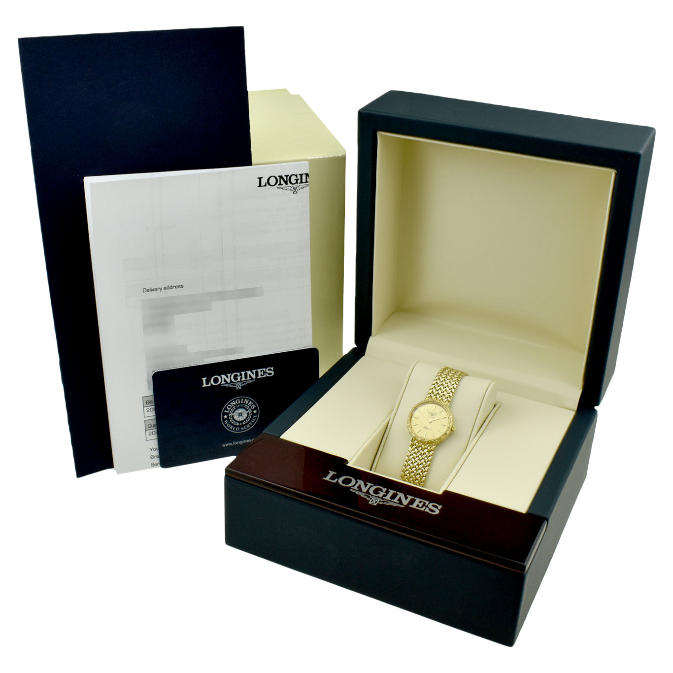 Longines Presence Ladies 9ct Gold Quartz Wristwatch