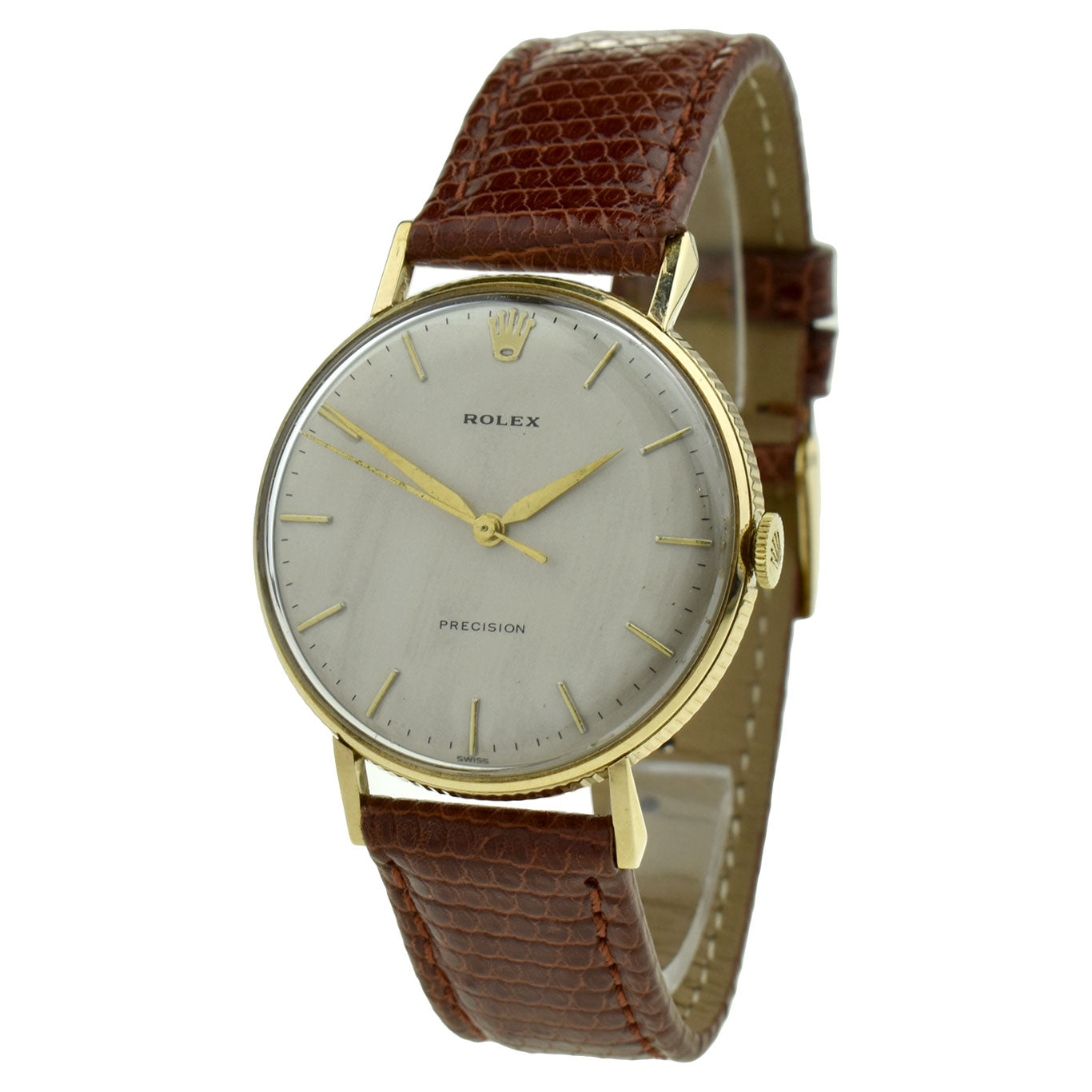 Rolex Precision Vintage 9ct Gold Mechanical Wristwatch at Parkers Jewellers