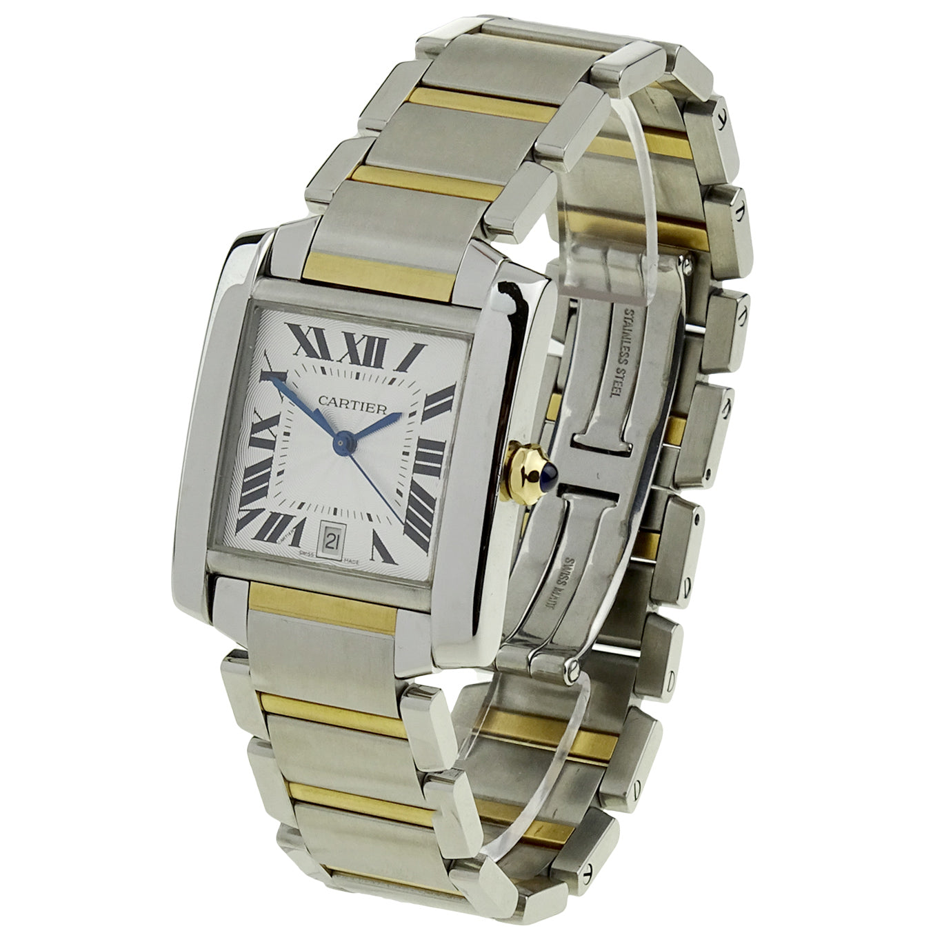 Cartier Tank Francaise Steel &amp; Gold Automatic W51005Q4