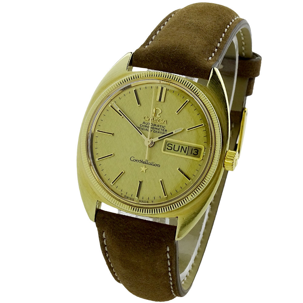 Omega Constellation Vintage Day Date Gold Cap