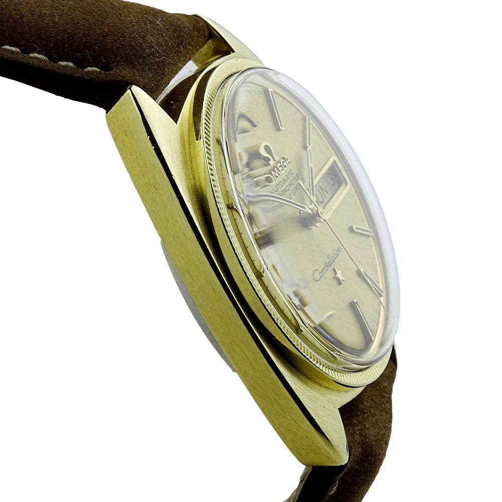 Omega Constellation Vintage Day Date Gold Cap