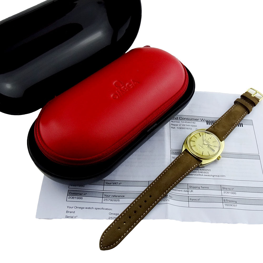 Omega Constellation Vintage Day Date Gold Cap