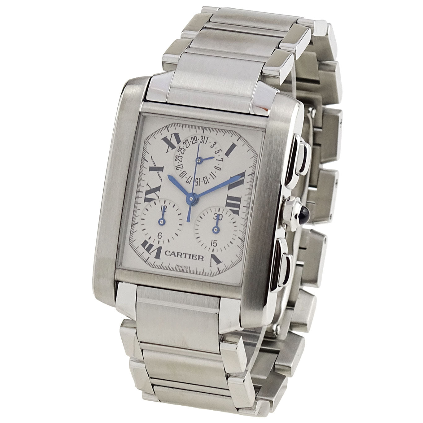 Cartier Tank Francaise Chronoflex W51001Q3