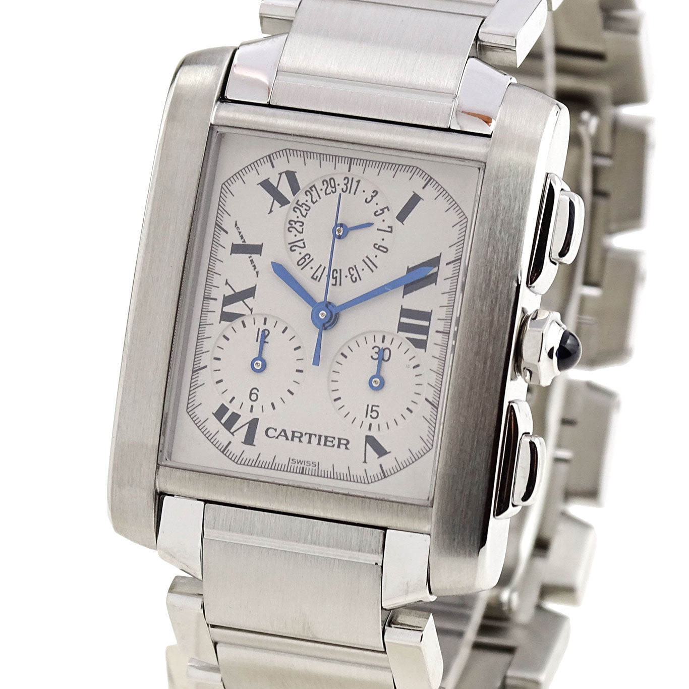 Cartier Tank Francaise Chronoflex W51001Q3