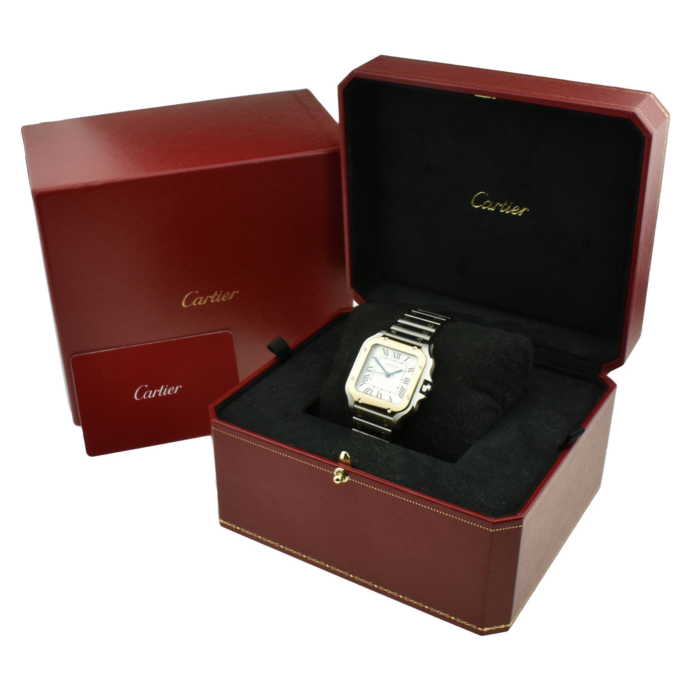 Cartier Santos De Cartier Medium Steel &amp; Gold W2SA0016
