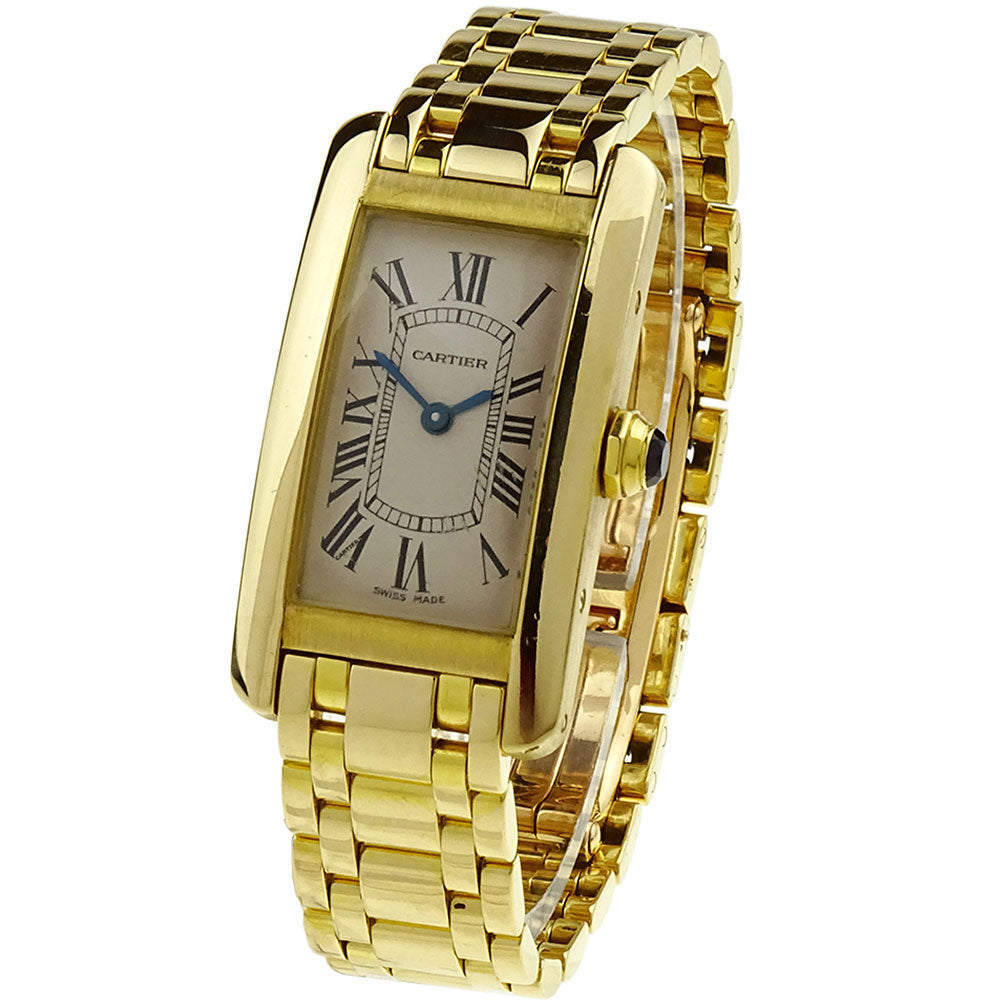 Cartier Ladies Tank Americaine 18ct Gold 2482