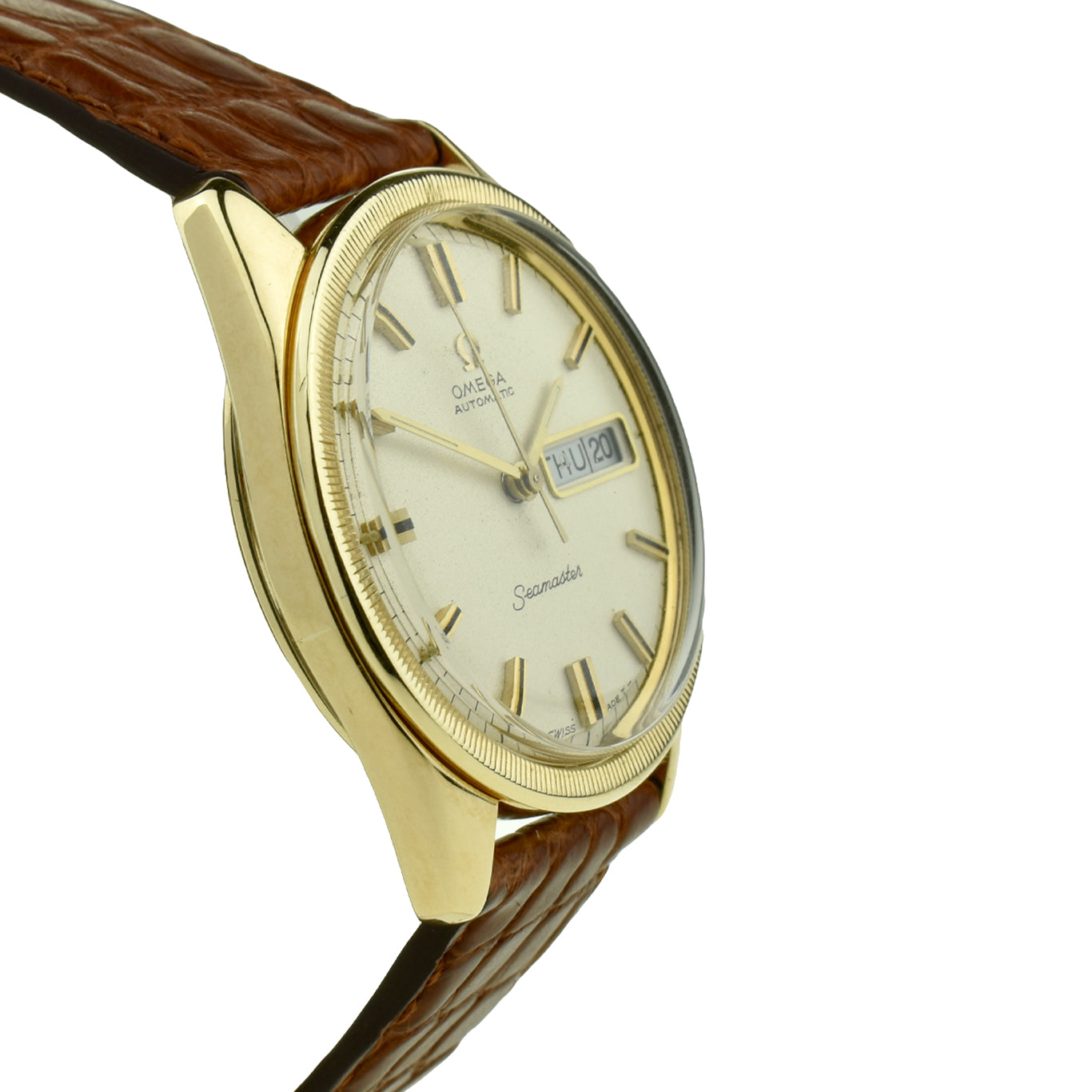 Omega Seamaster Day-Date 9ct Vintage Automatic Wristwatch