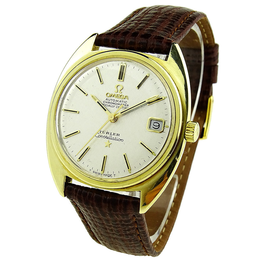 Omega Constellation Turler Vintage Gold Cap