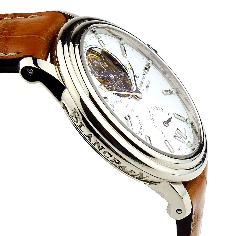 Blancpain Leman Tourbillon 18k White Gold 2125 1527 53