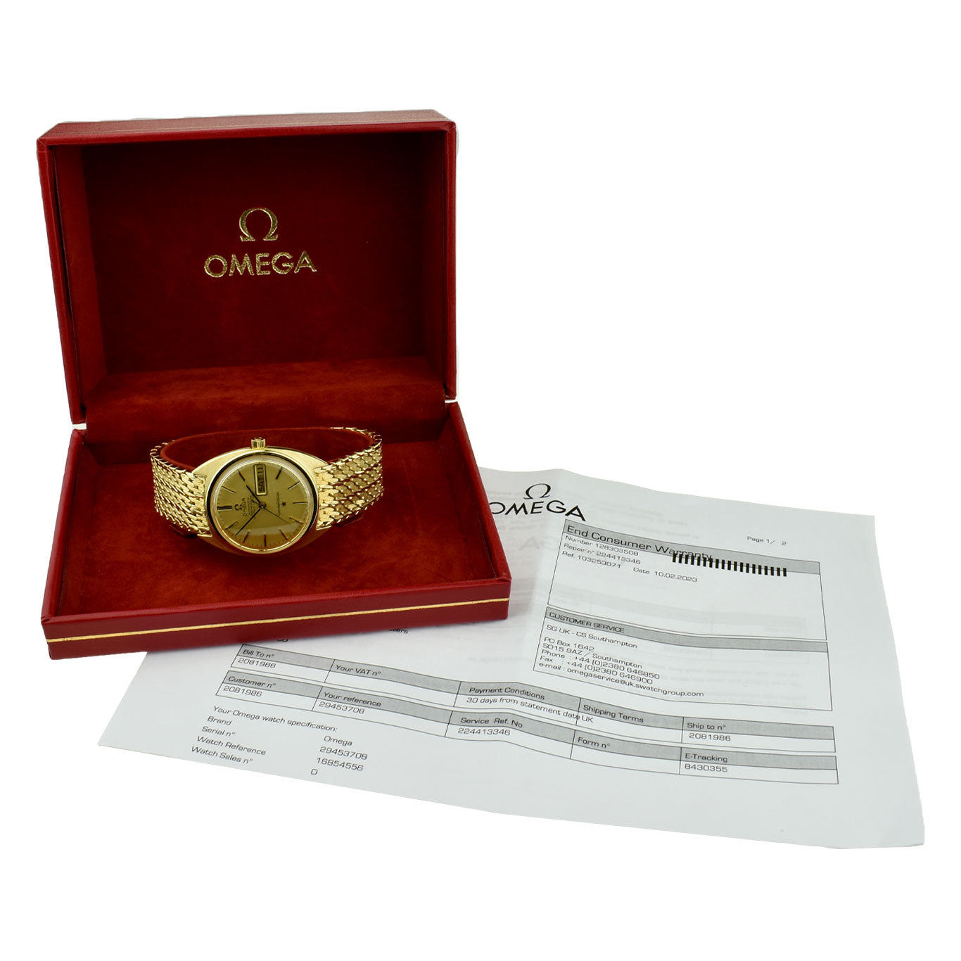 Omega Constellation 18ct Gold Day Date Automatic Wristwatch