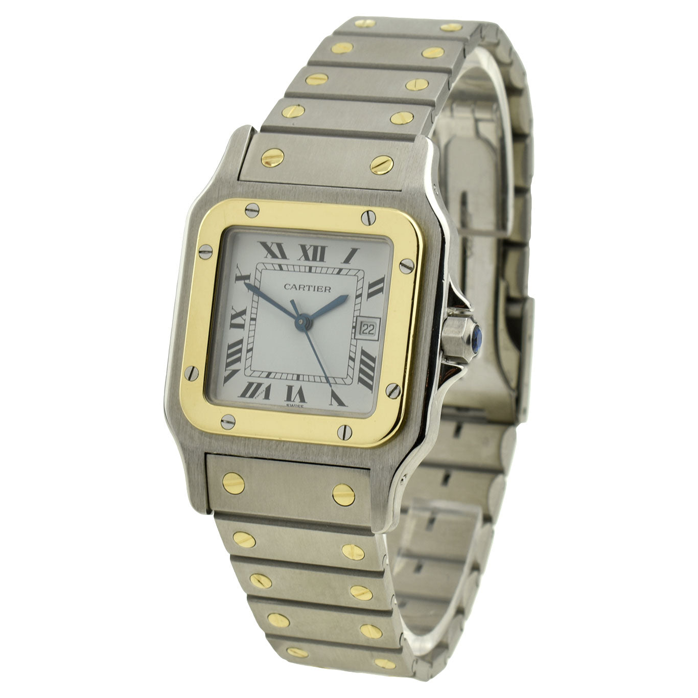 Cartier Santos Stainless Steel &amp; Gold Automatic 2961