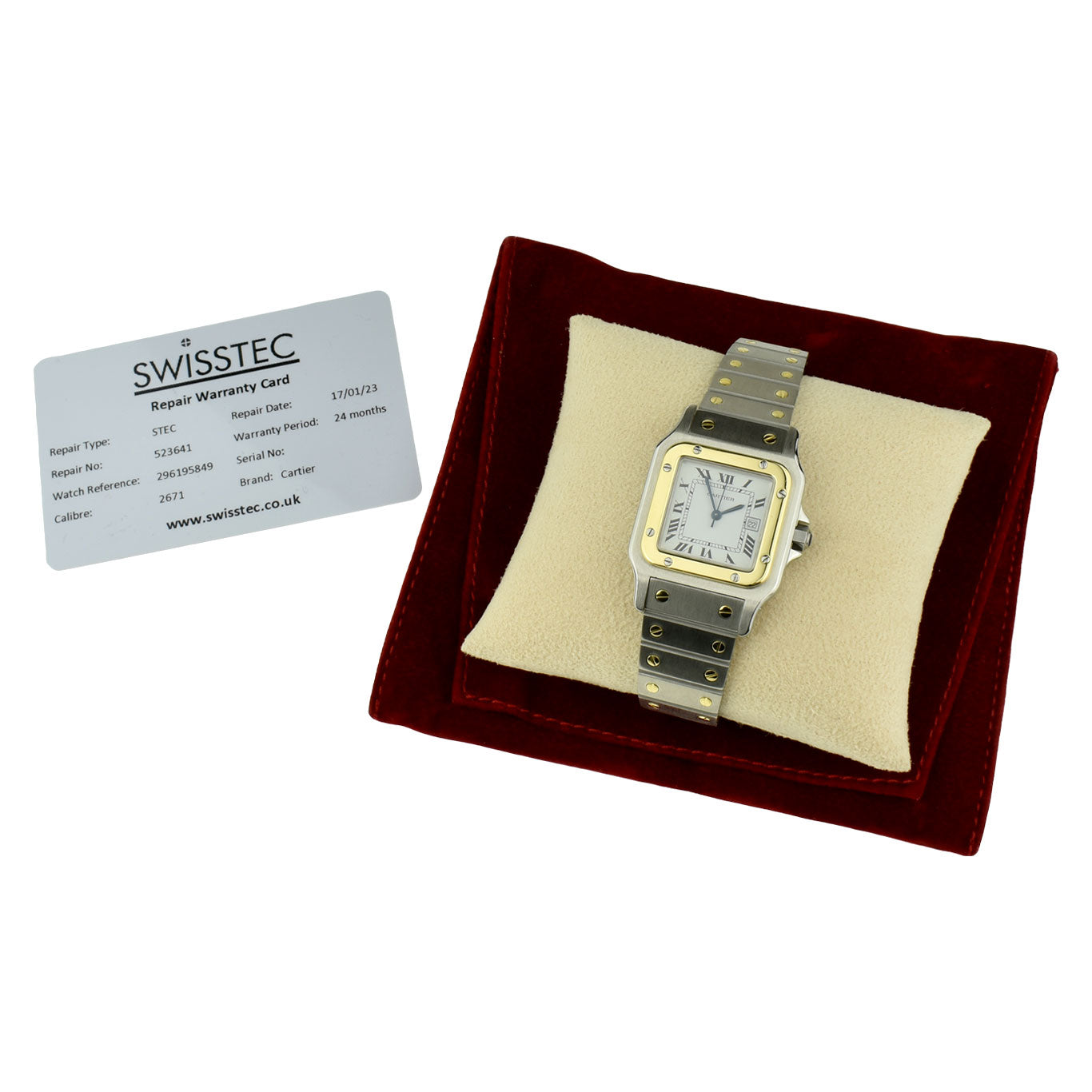 Cartier Santos Stainless Steel &amp; Gold Automatic 2961