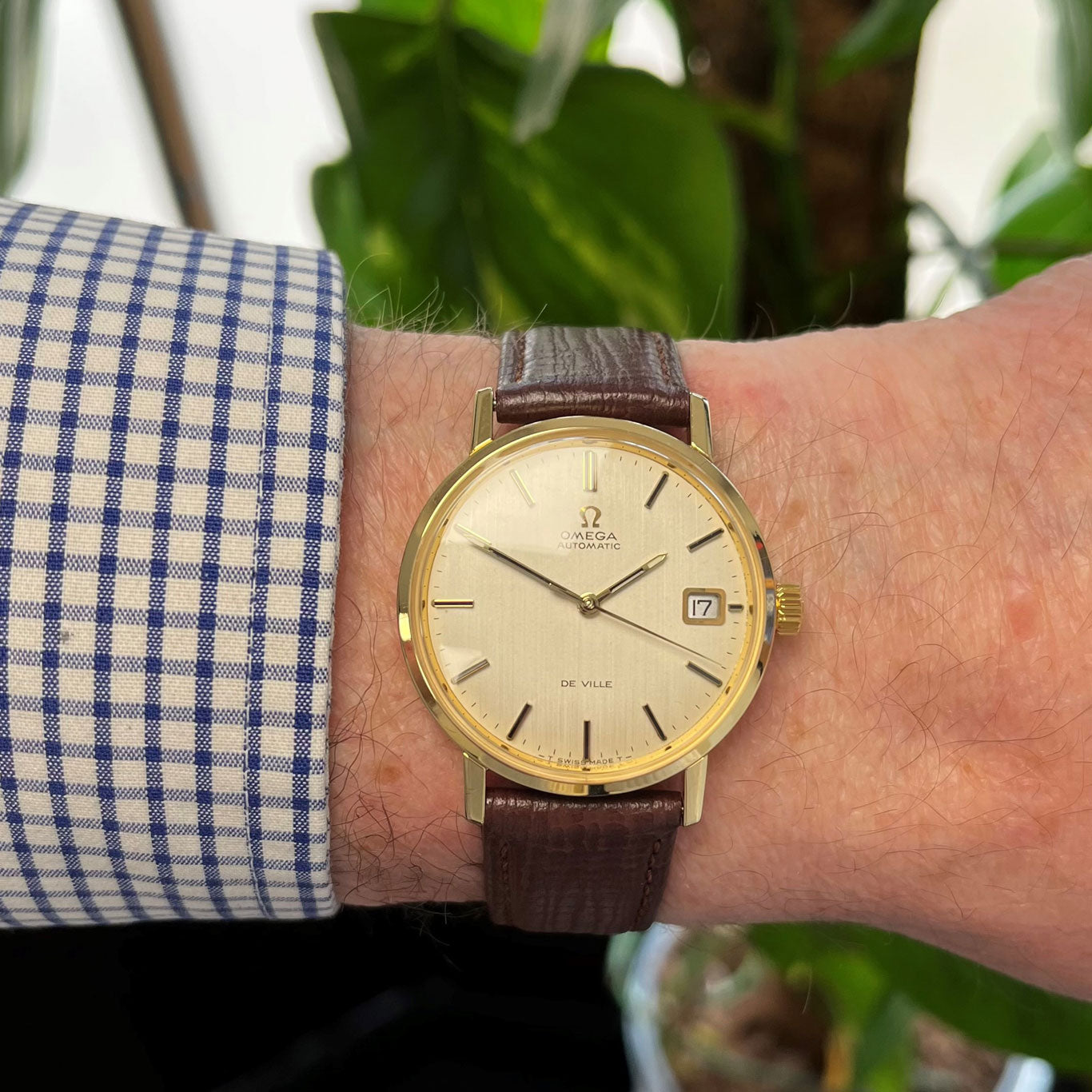Omega De Ville Vintage 18ct Gold Automatic Wristwatch