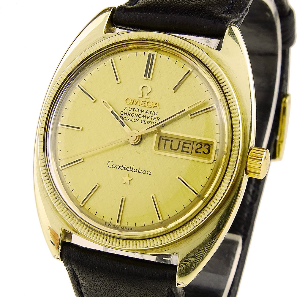 Omega Constellation Vintage Day Date Gold Cap