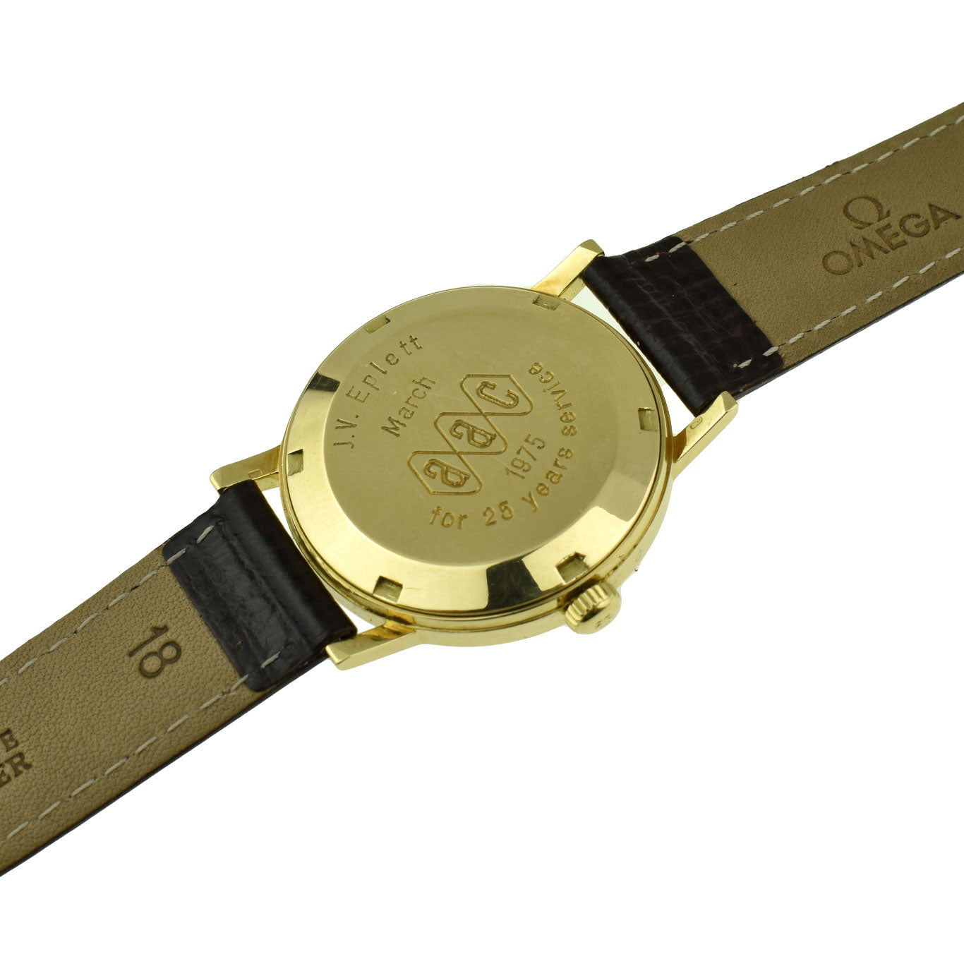Omega Geneve Vintage 18ct Gold Automatic Wristwatch