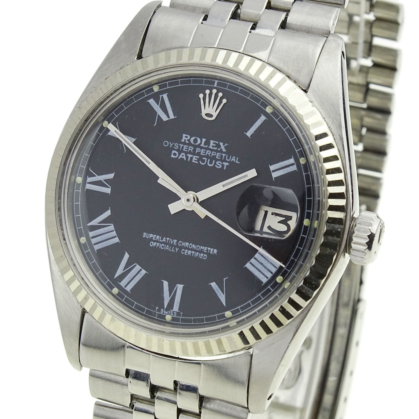 Rolex Datejust Steel and White Gold 'Buckley' Dial 1601